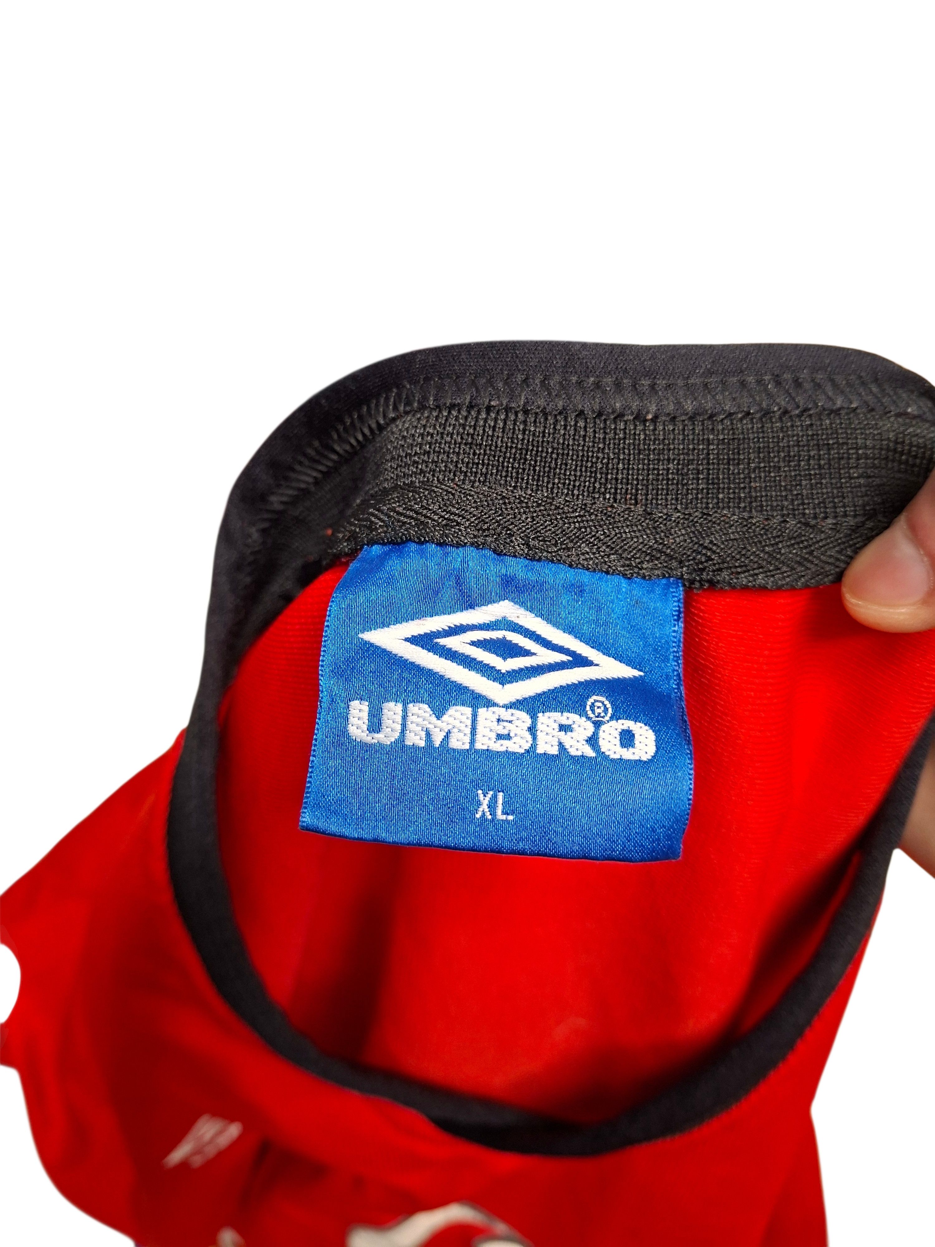 Umbro MANCHESTER UNITED UMBRO 2000 VINTAGE SOCCER JERSEY Size US XL / EU 56 / 4 - 4 Thumbnail