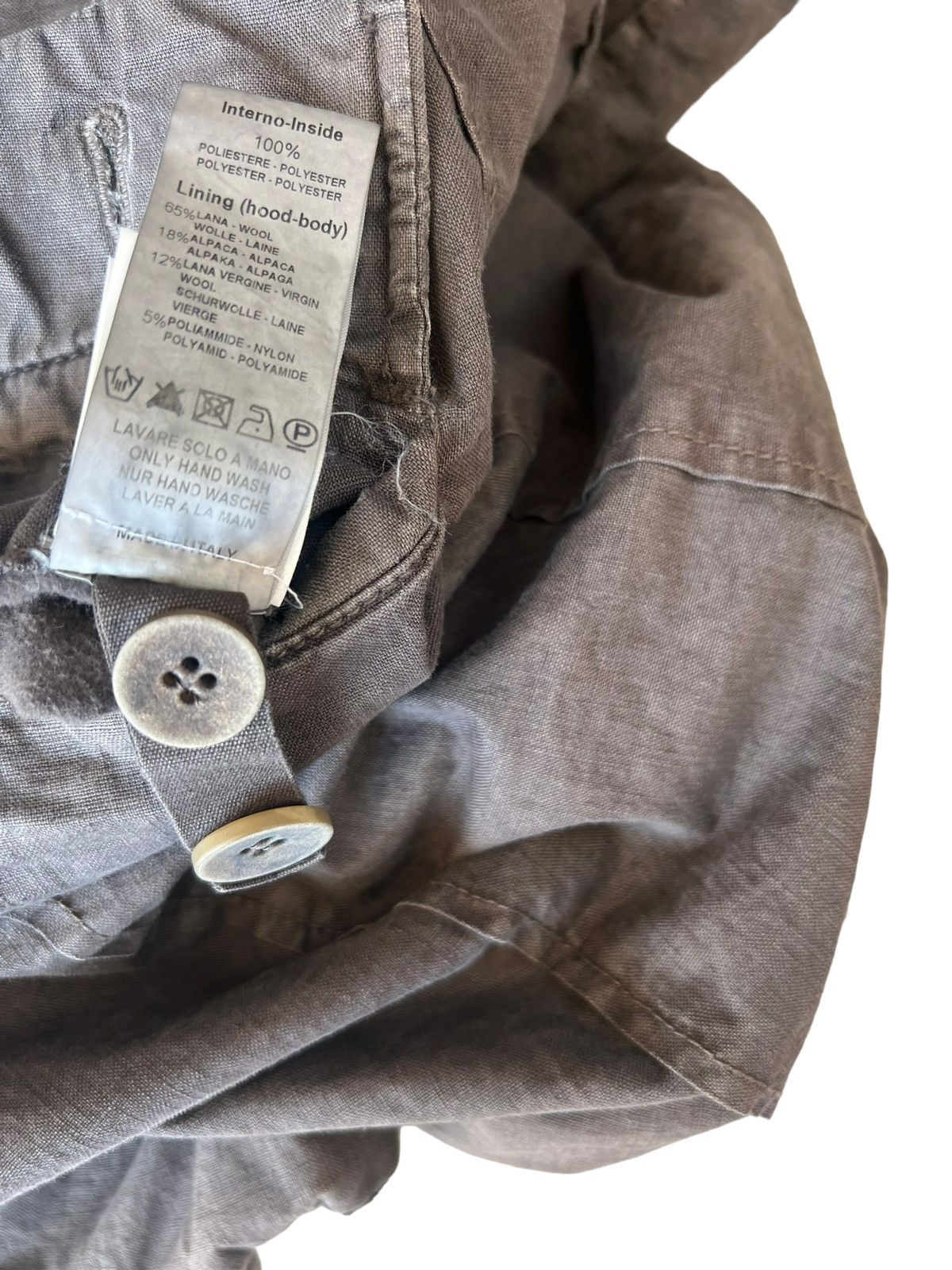 Transit Uomo Vintage Transit Uomo V310 Linen Hoodie Coat Parka Jacket Size US M / EU 48-50 / 2 - 25 Thumbnail