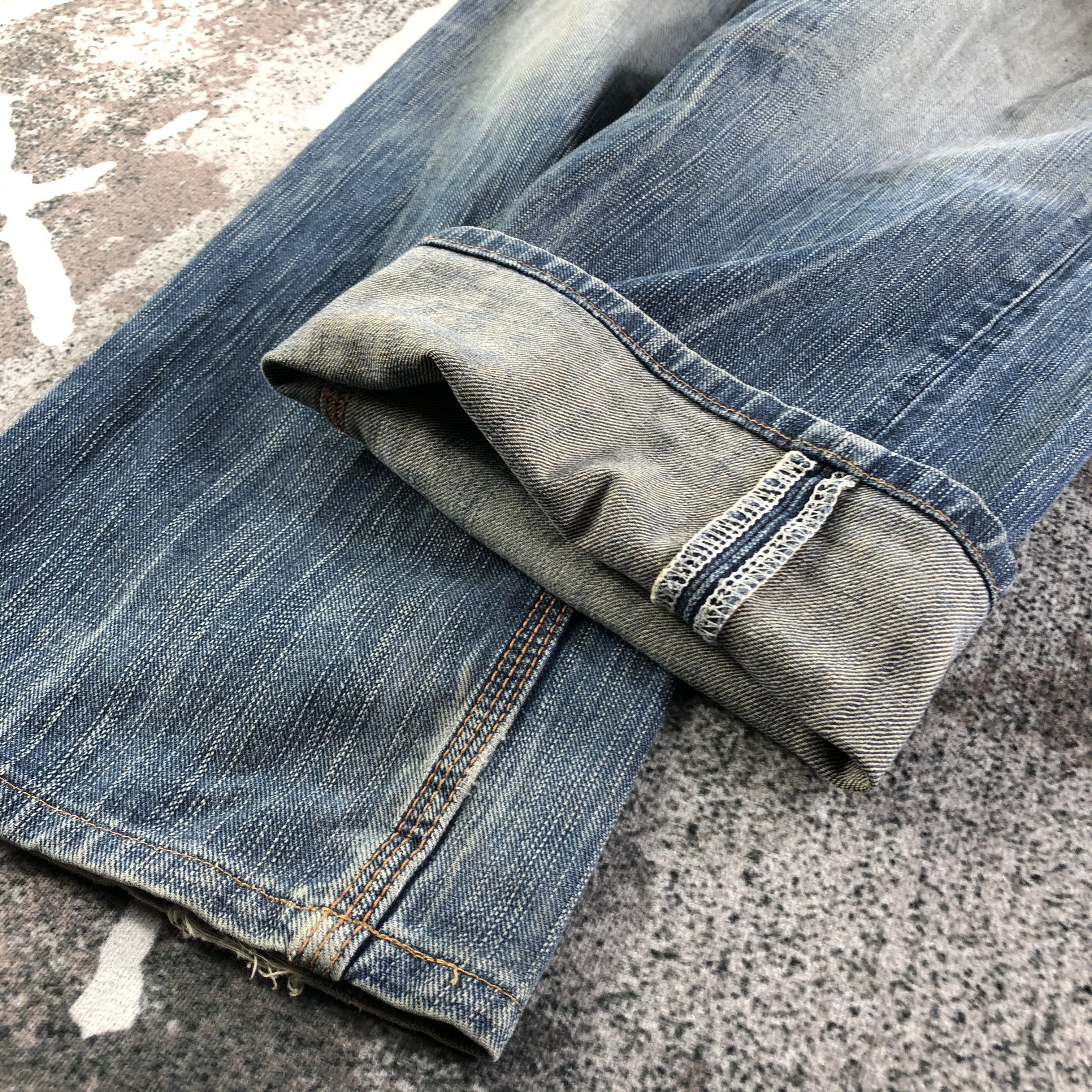 Edwin Vintage Edwin XV Jeans Distressed Denim KJ2198 Size US 30 / EU 46 - 7 Thumbnail
