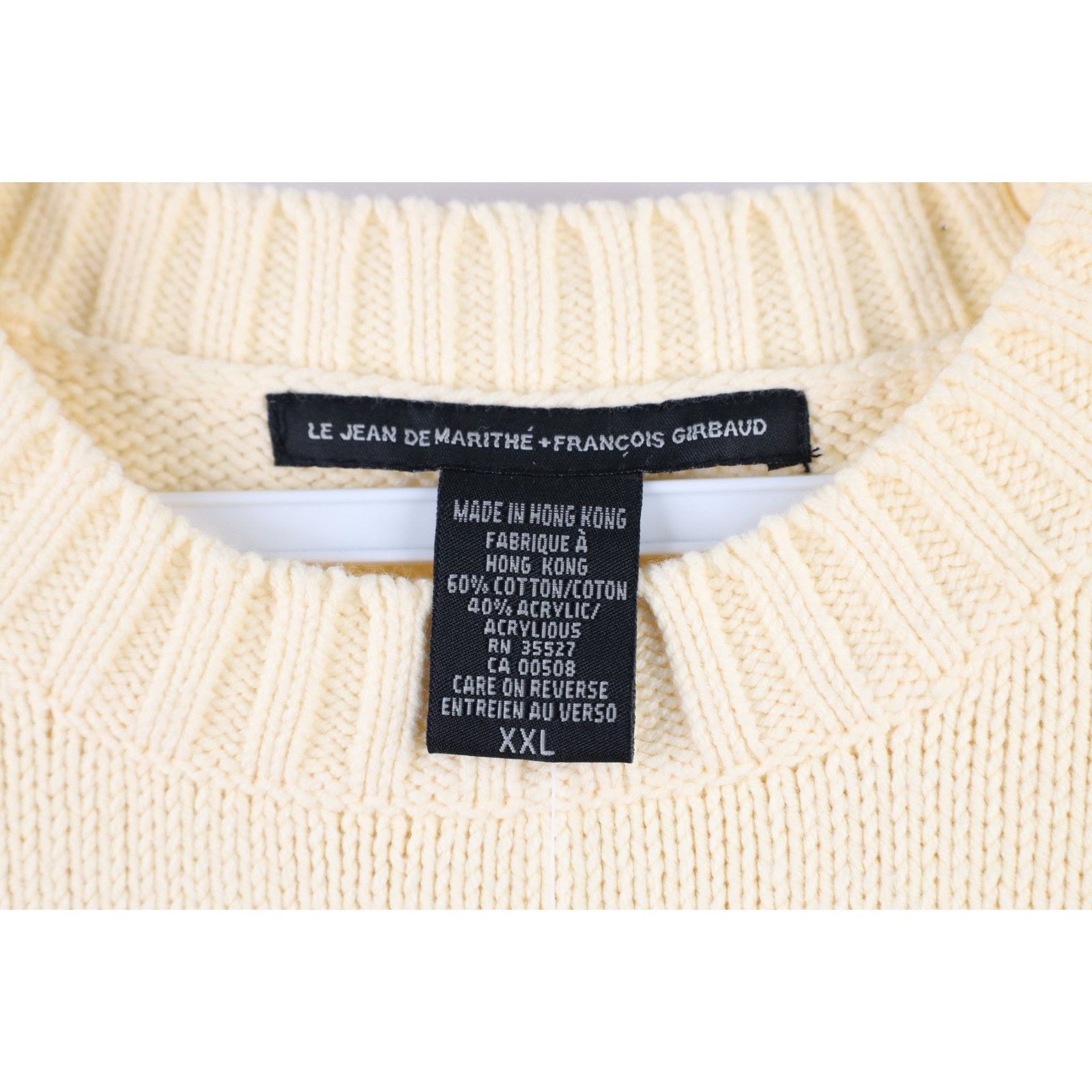 Marithe + Francois Girbaud × Vintage NOS Vintage 90s Marithe Francois Girbaud Strap Knit Sweater Size US XXL / EU 58 / 5 - 4 Thumbnail