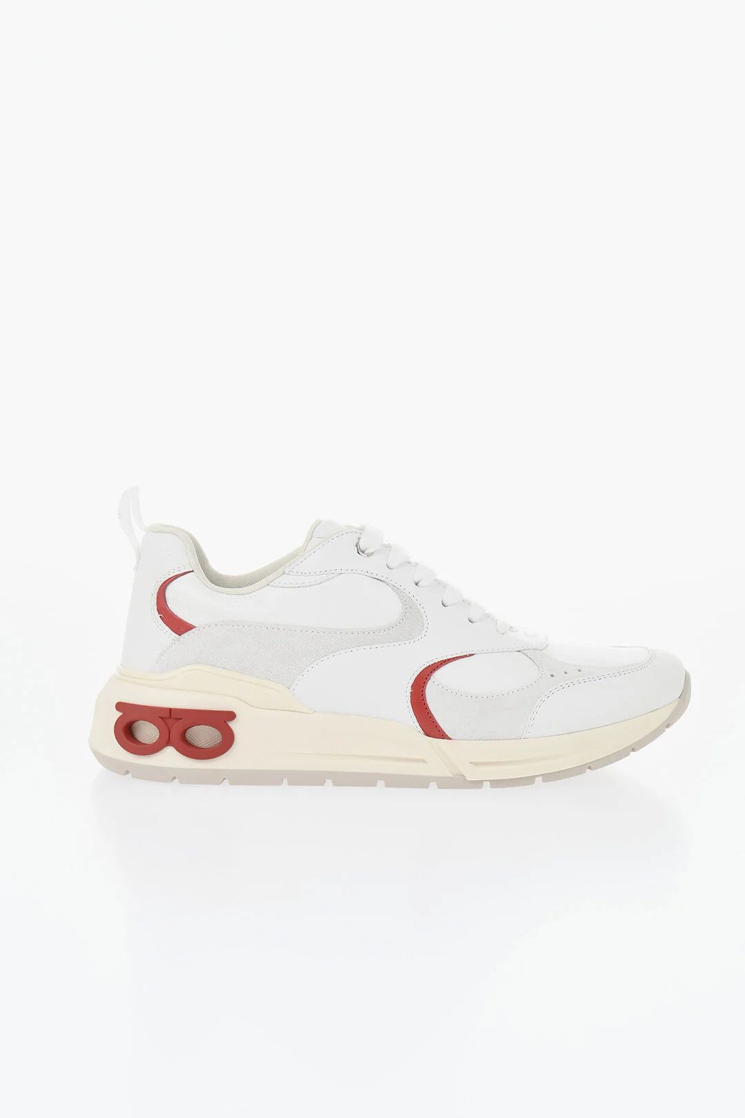 Salvatore Ferragamo og1mm0426 Leather Low-Top Sneakers in White Size US 9.5 / EU 42-43 - 1 Thumbnail