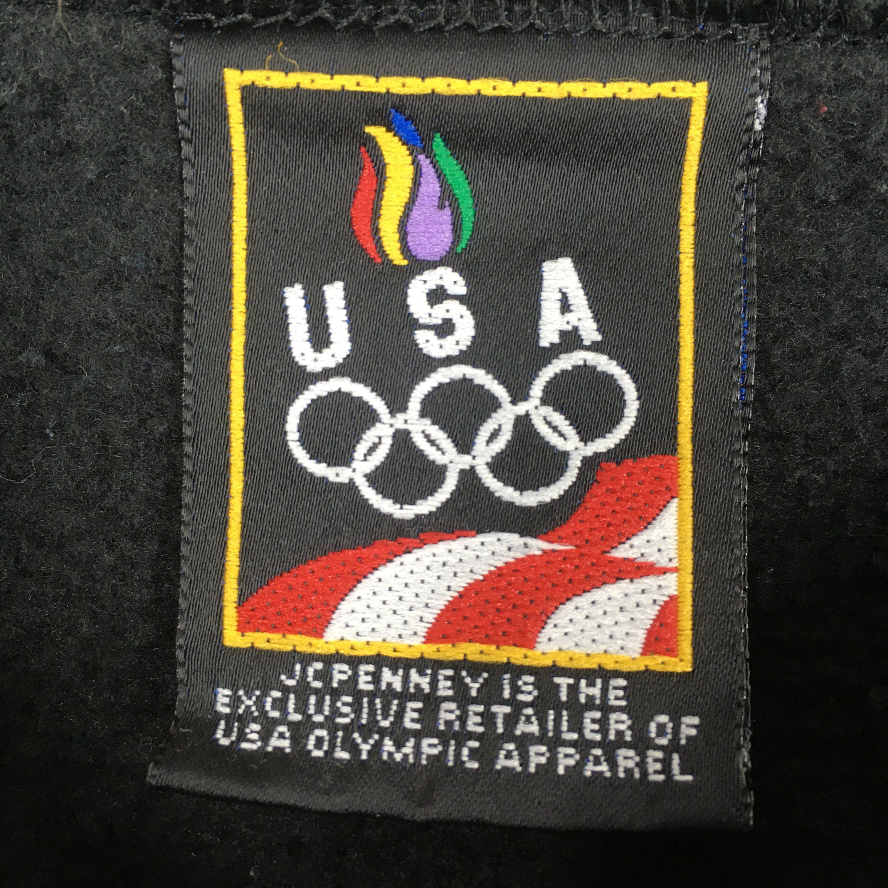 USA Olympics Vintage 90s Olympics Summer Games Black Sweatshirt XLarge Size US XL / EU 56 / 4 - 6 Thumbnail
