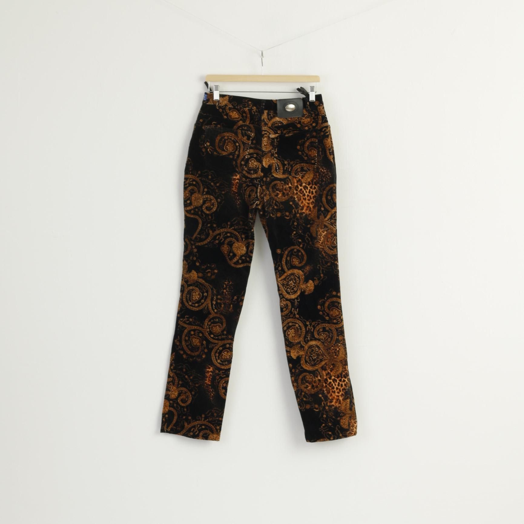 Vintage New La Strada Women 42 Trousers Brown Cotton 8404 Size 28" / US 6 / IT 42 - 6 Thumbnail