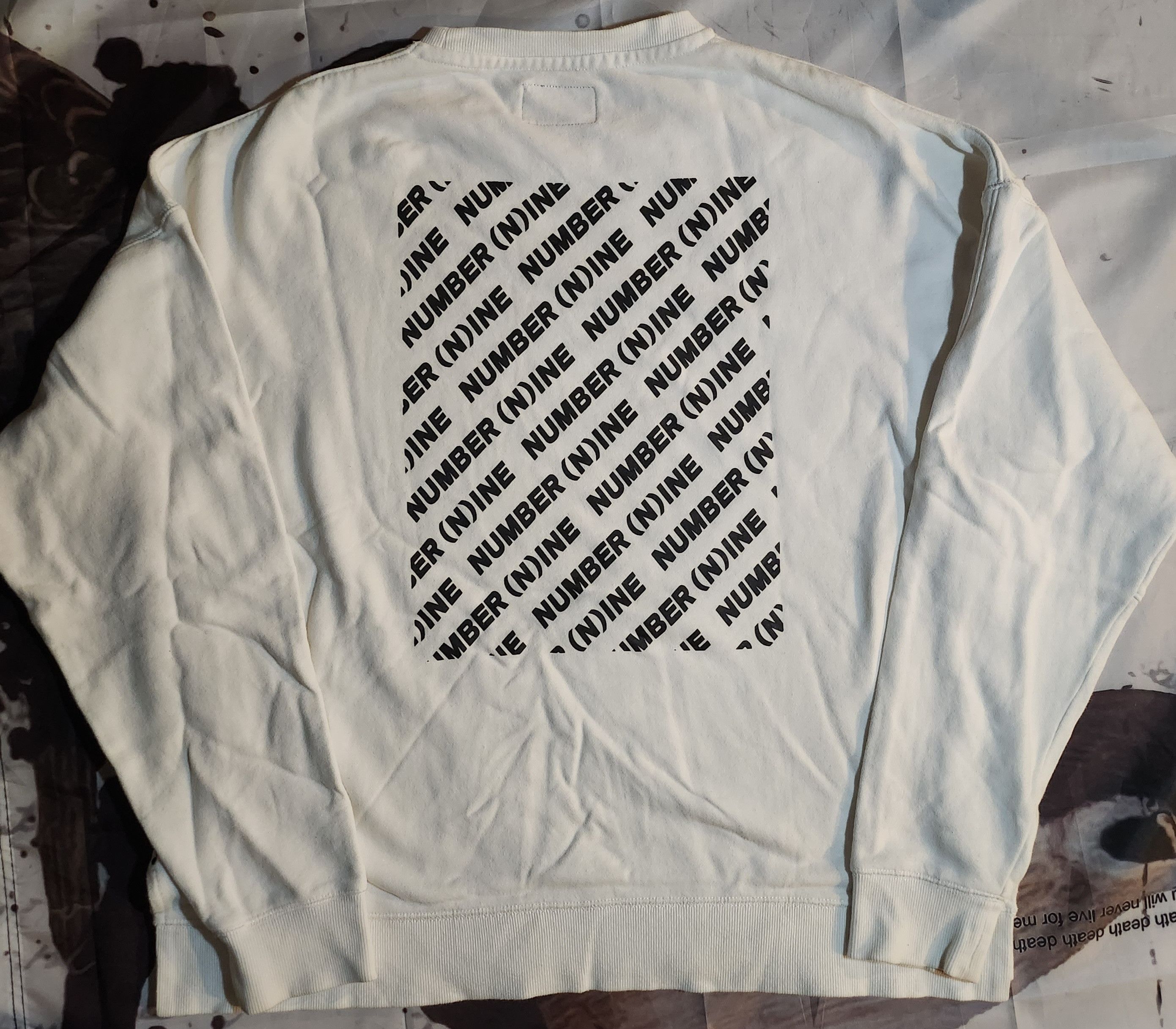 Number (N)ine Number (N)ine Embroidered Logo Crewneck Pullover Size US M / EU 48-50 / 2 - 2 Thumbnail