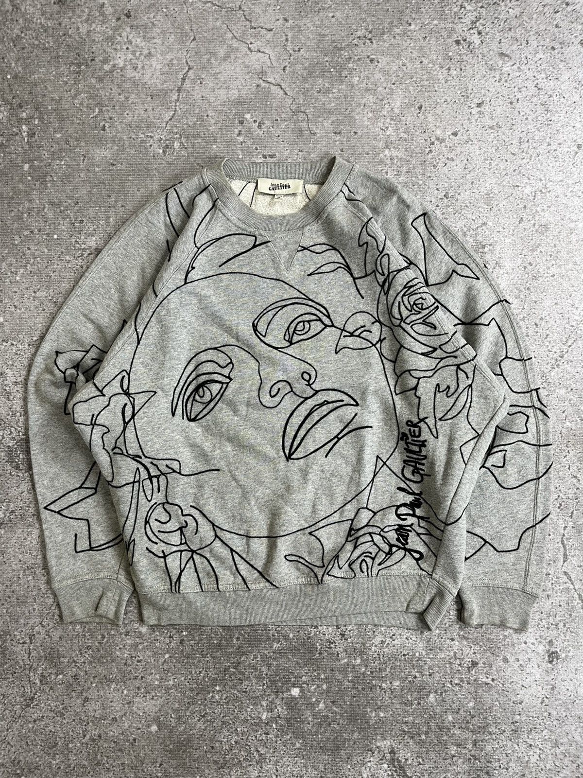 Jean Paul Gaultier Jean Paul Gaultier Face Floral Sweatshirt Size US M / EU 48-50 / 2 - 1 Thumbnail