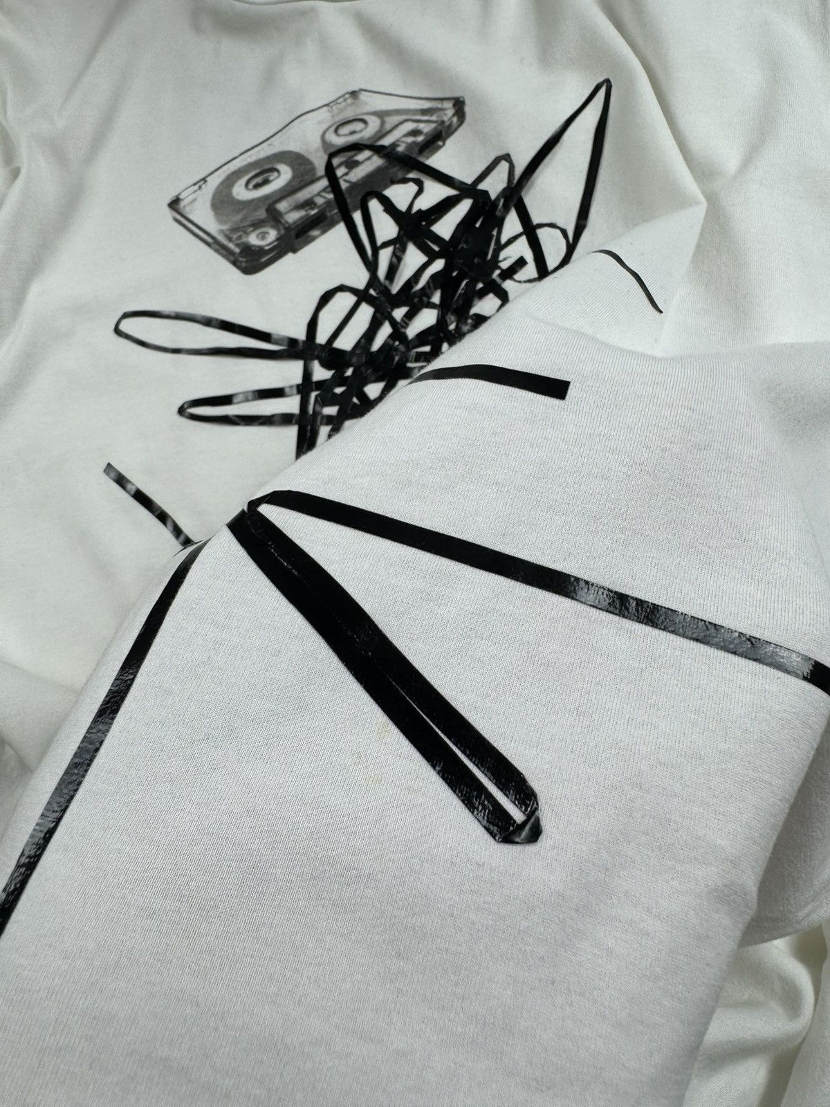 Maison Margiela Maison Margiela AW16 Men’s Large White Designer Cotton Tape T Shirt Tee Jersey Size US L / EU 52-54 / 3 - 19 Thumbnail