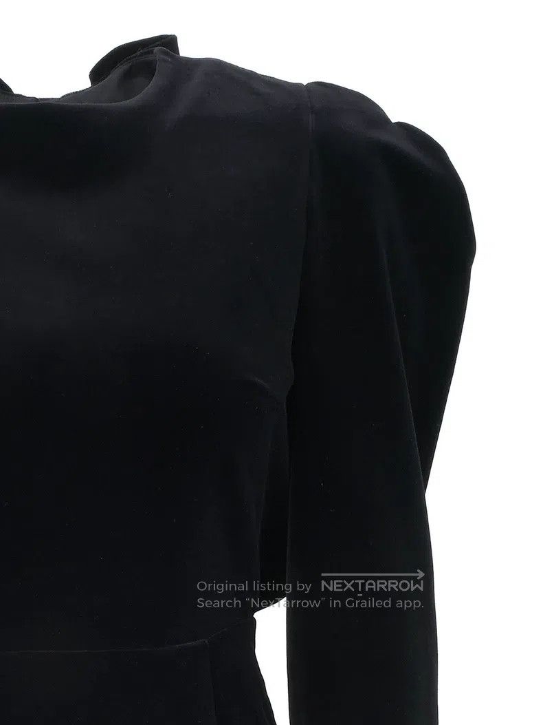 Valentino Valentino Silk velvet bow large open back dress dress Size S / US 4 / IT 40 - 8 Thumbnail