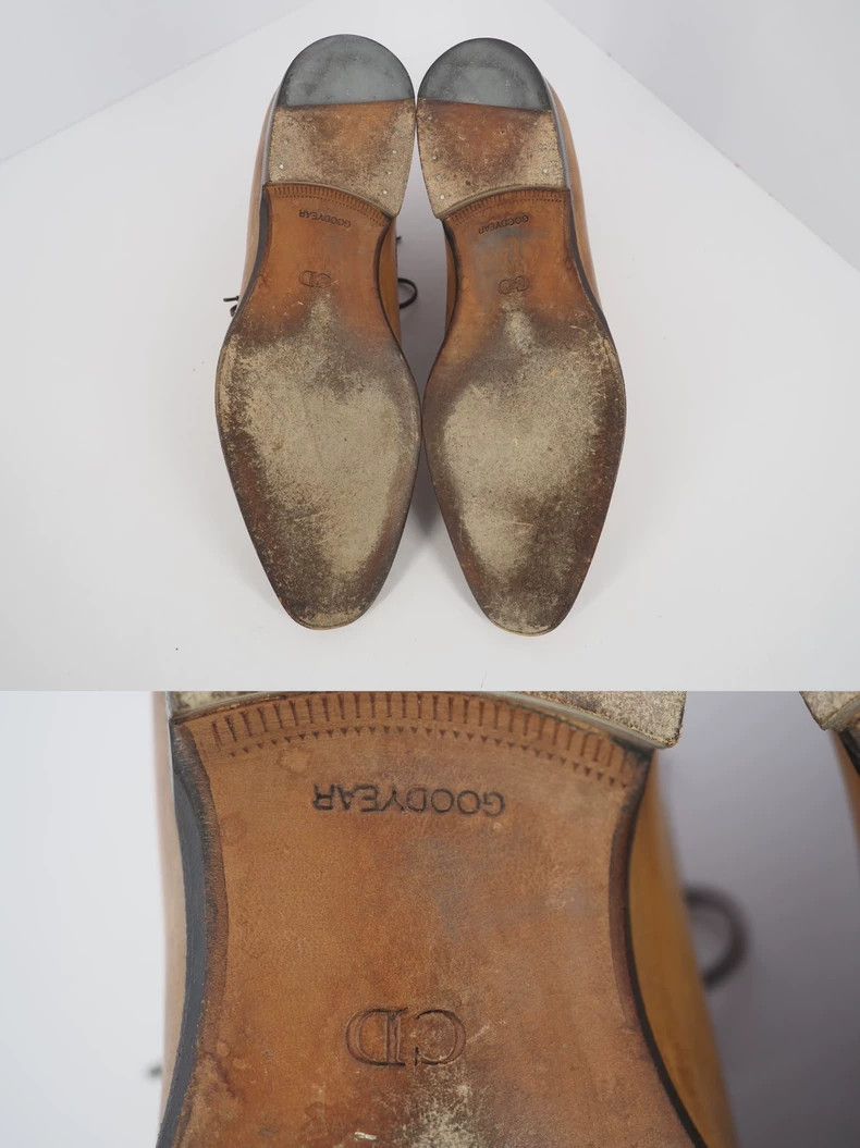 Dior DiorGolden brown mid-top leather shoes 2503-Nextarrow Size US 6 / EU 39 - 7 Thumbnail