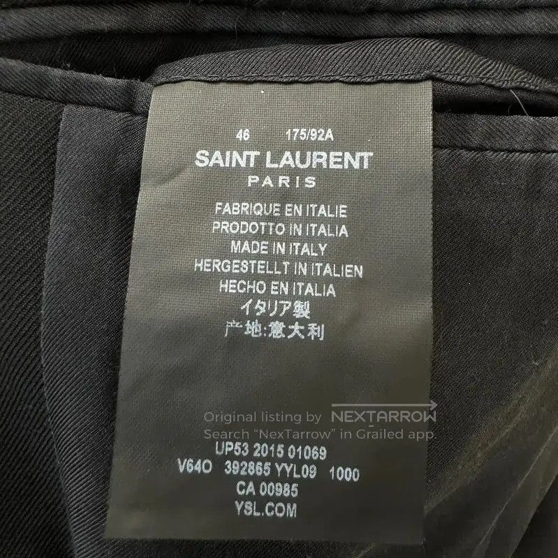 Yves Saint Laurent YSL Black Women's Blazer Size S . Size S / US 4 / IT 40 - 8 Thumbnail
