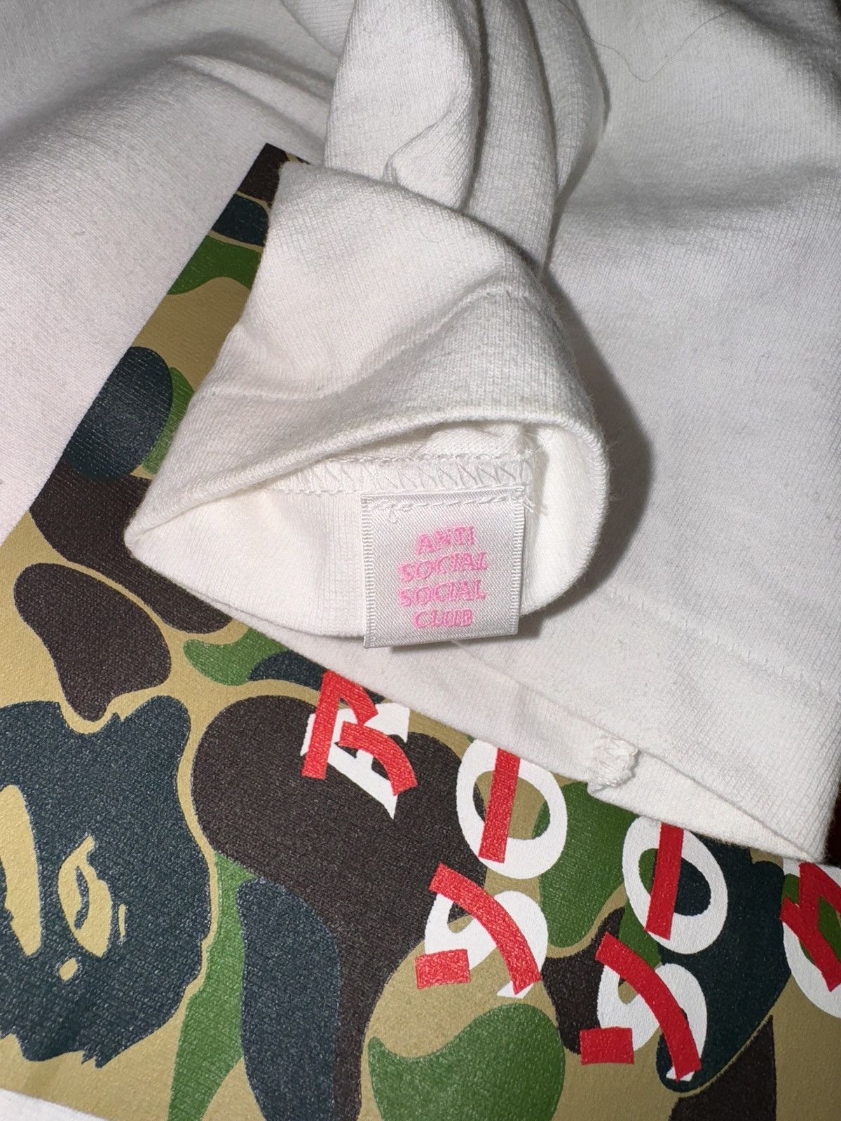 Anti Social Social Club × Bape Bape x Anti Social Social Club ABC Camo Box Tee Size US XXL / EU 58 / 5 - 8 Thumbnail