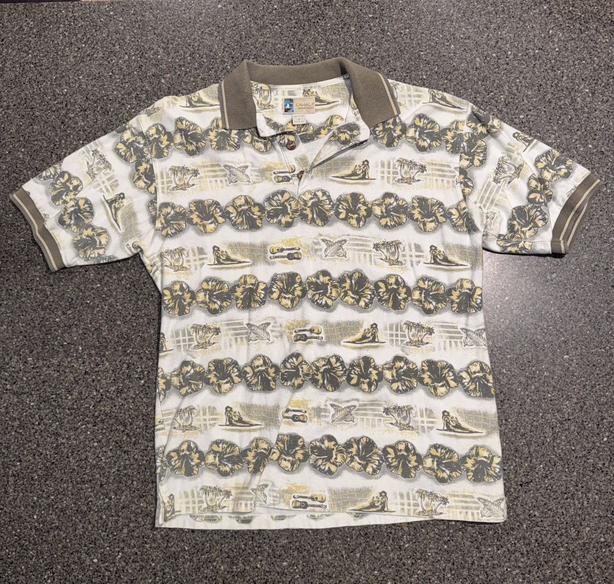 Kahala Kahala Vintage Hawaiian Polo Shirt S USA Baggy Fits like M Size US S / EU 44-46 / 1 - 1 Thumbnail