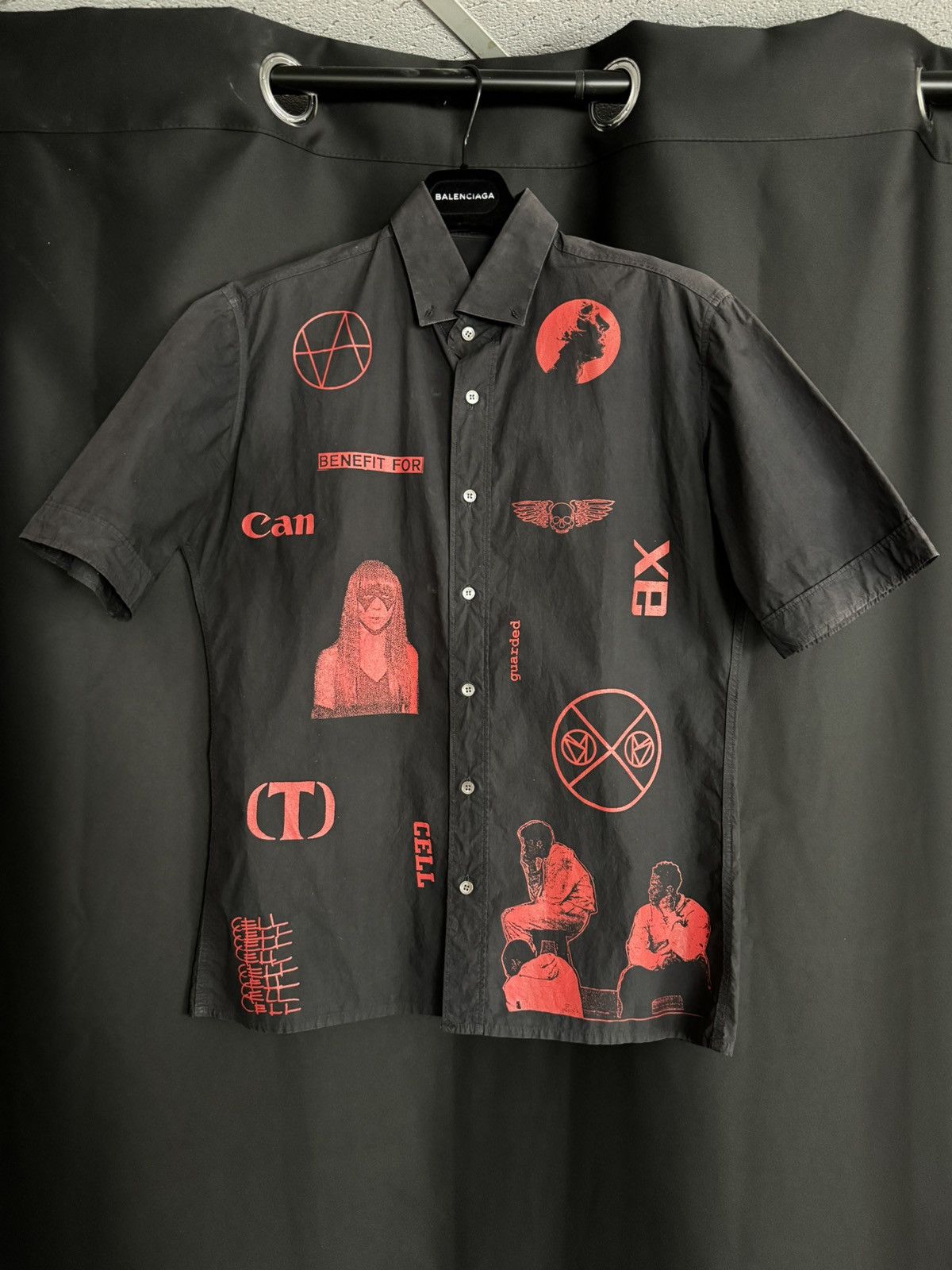 RA SIMONS 2003秋冬 ジョイディビジョン刺繍シャツ Joy Division × Raf Simons 2003 Raf Simmons x Joy Division