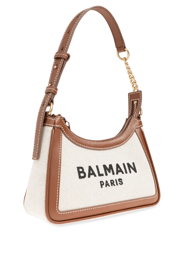 Balmain o1s1wg111225 Size:OS/B-Army Shoulder Bag in White/Brown Size ONE SIZE - 3 Thumbnail