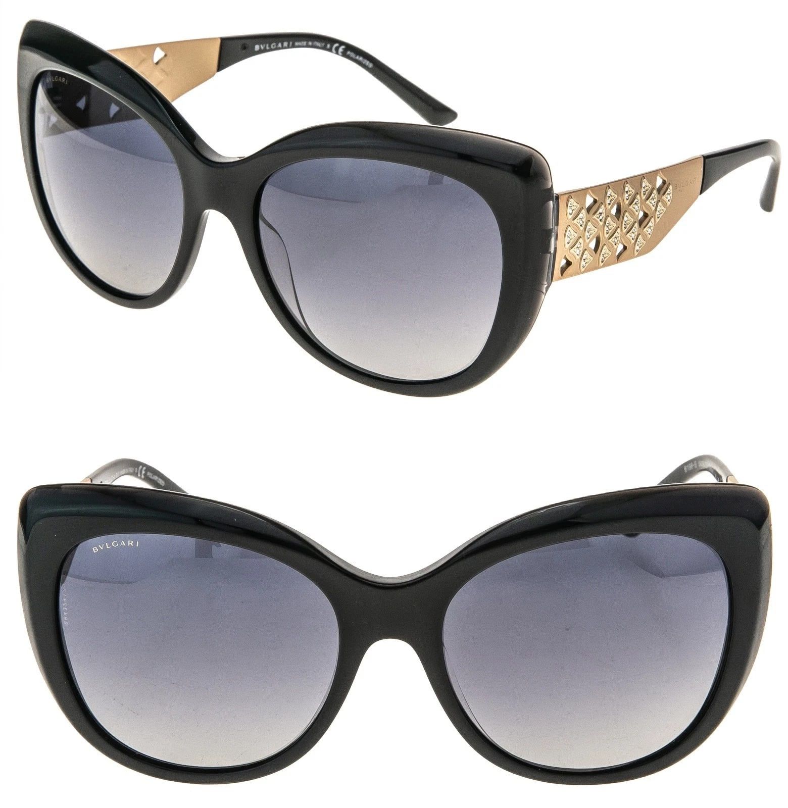 Bvlgari BULGARI BV8198B DIVAS DREAM Black POLARIZED Sunglasses 8198 Size ONE SIZE - 1 Thumbnail