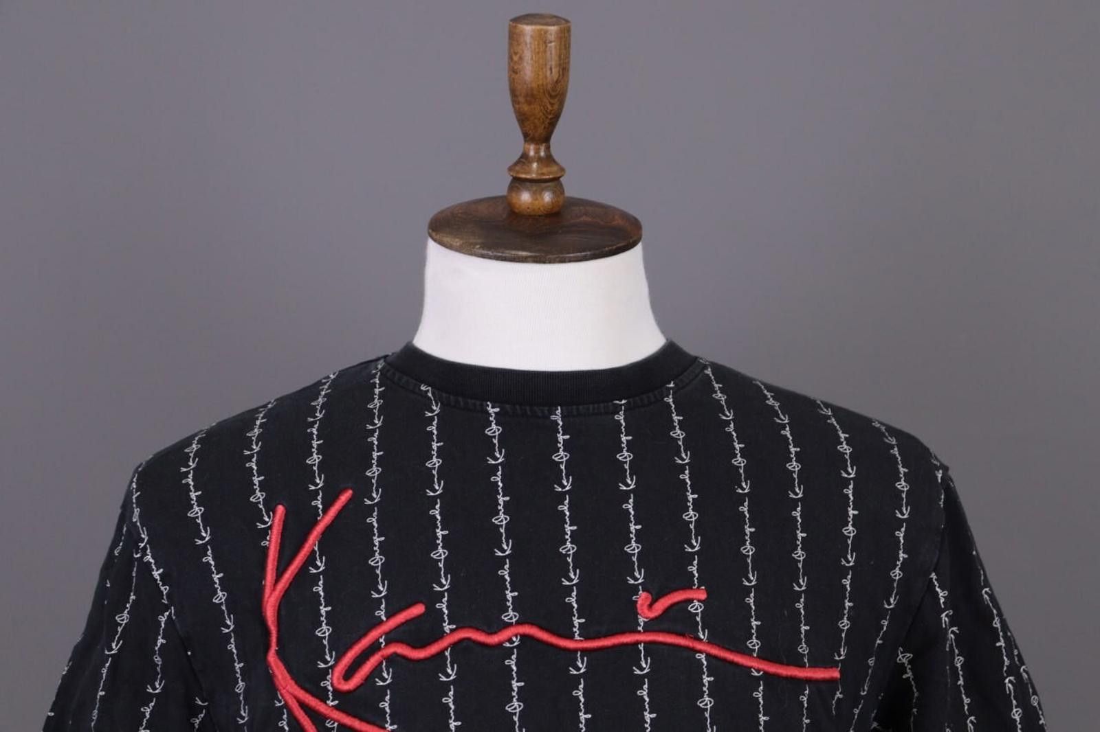 Karl Kani Karl Kani Black Embroidered Rare Summer T-shirt Size S Size US S / EU 44-46 / 1 - 2 Thumbnail