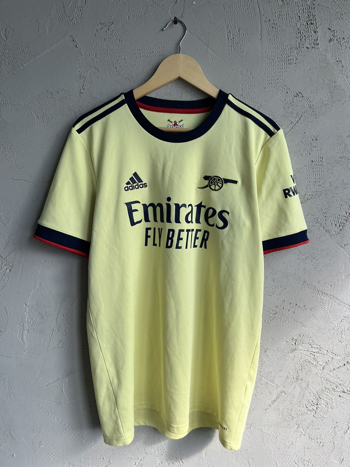 Adidas Soccer Jersey Streetwear Adidas Arsenal Yellow 2021 2022 Blockcore Away Jersey Grailed