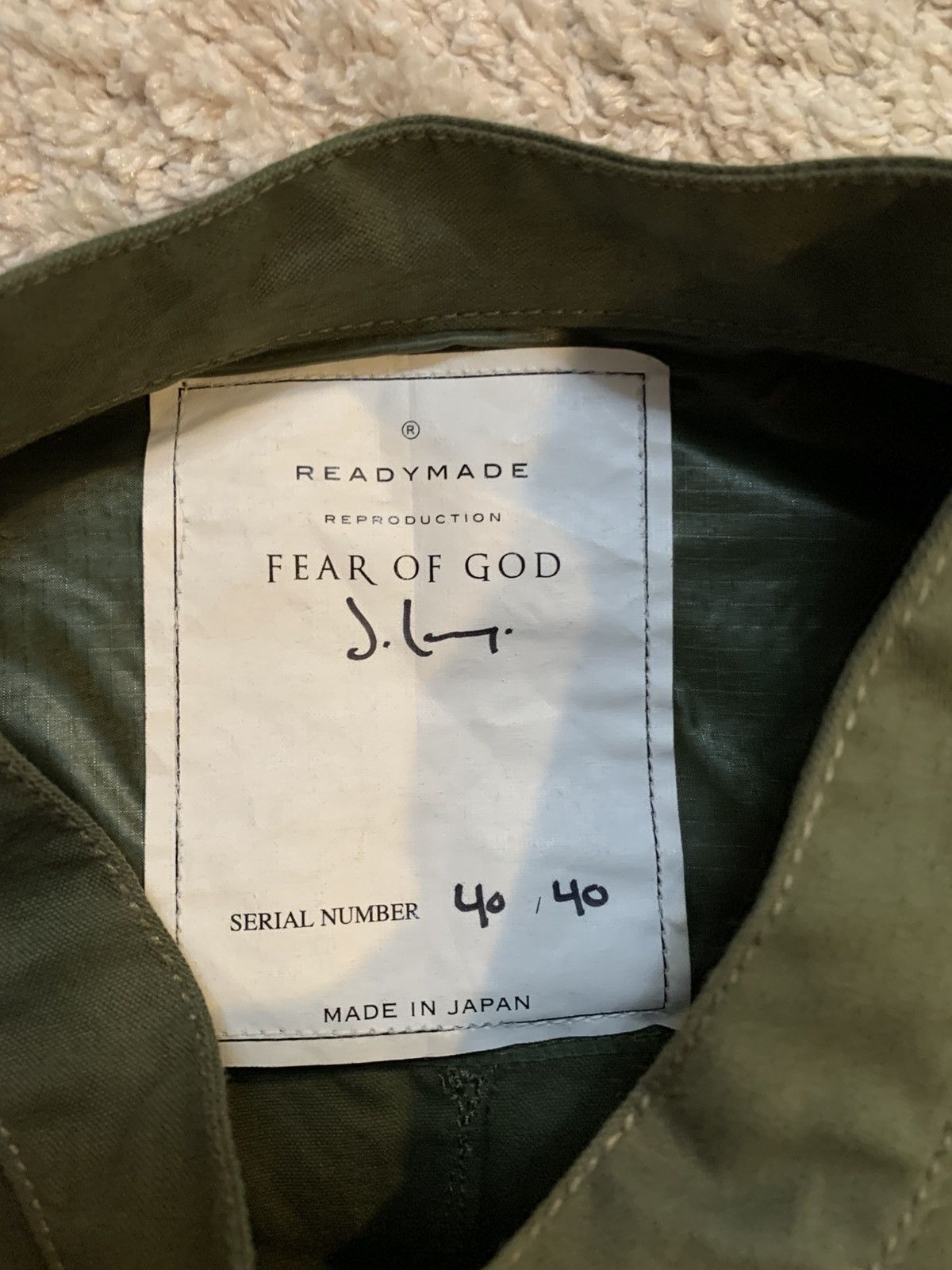 Fear of God Fear of God x Ready Made Military Shirt Size US L / EU 52-54 / 3 - 5 Thumbnail