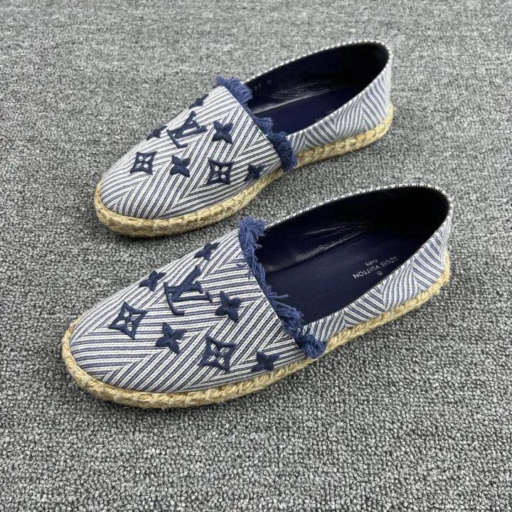Louis Vuitton Louis Vuitton Blue Fisherman Espadrilles -2508 Size US 7 / IT 37 - 1 Thumbnail