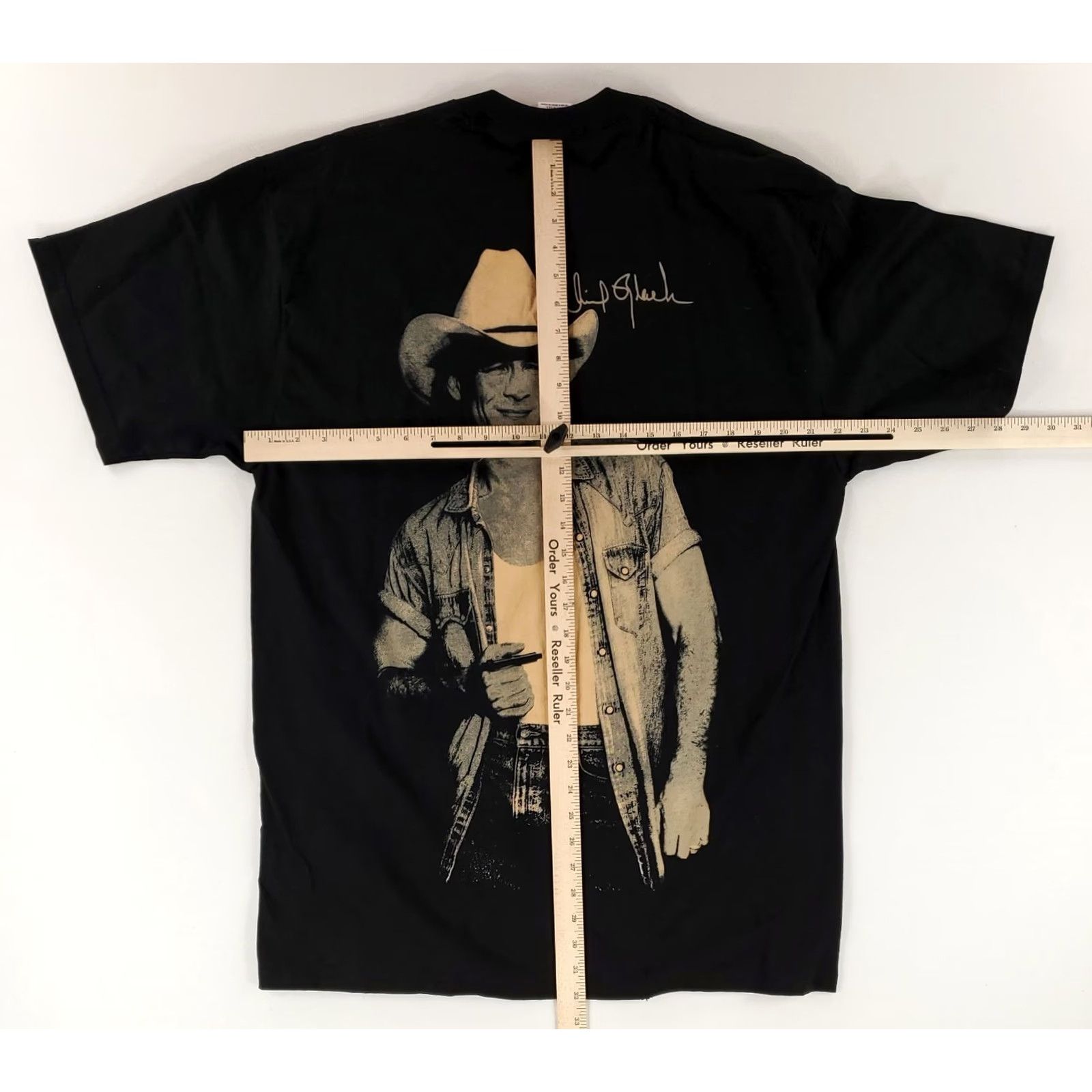 Jerzees VINTAGE Jerzees T Shirt Clint Black VTG 90s Y2K Short Sleeve Miller Lite Mens XL Black Shirt Mens XL Size US XL / EU 56 / 4 - 7 Thumbnail