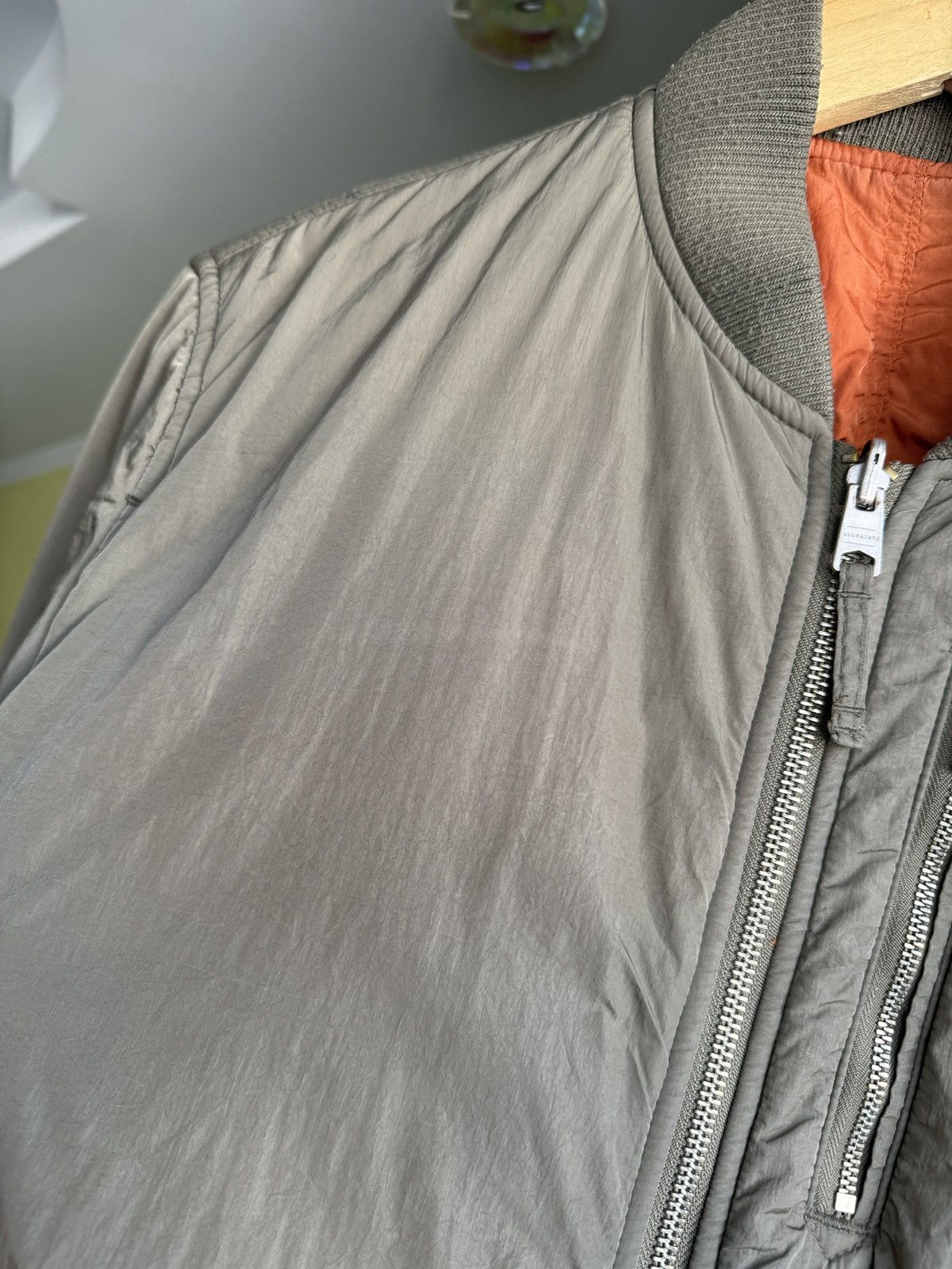 Allsaints AllSaints Nylon Bomber Jacket Khaki Military Avant Garde Size US S / EU 44-46 / 1 - 8 Thumbnail