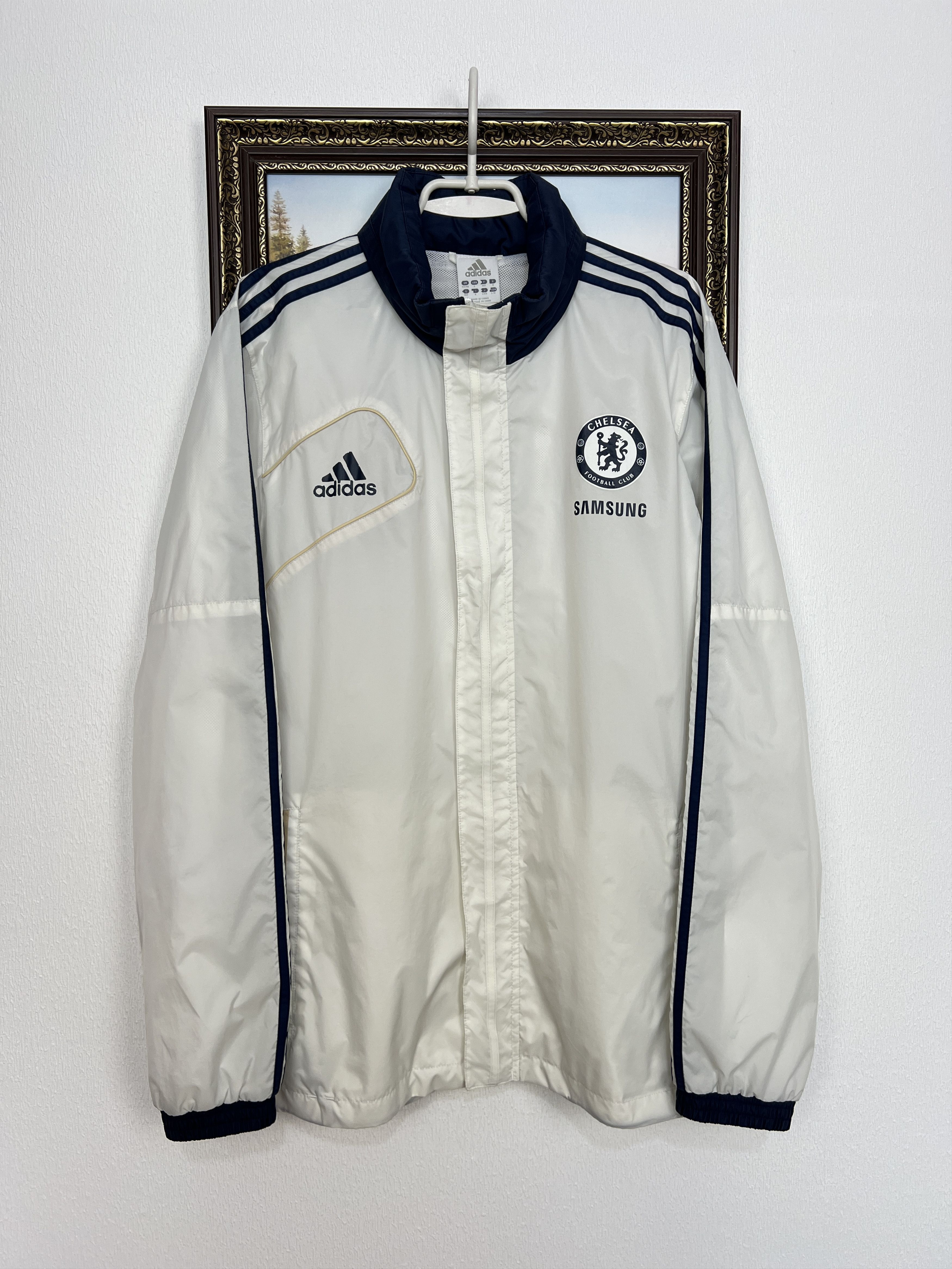 Adidas Vintage Chelsea Football Hooded Jacket Track Top Windbreaker Size US L / EU 52-54 / 3 - 1 Thumbnail