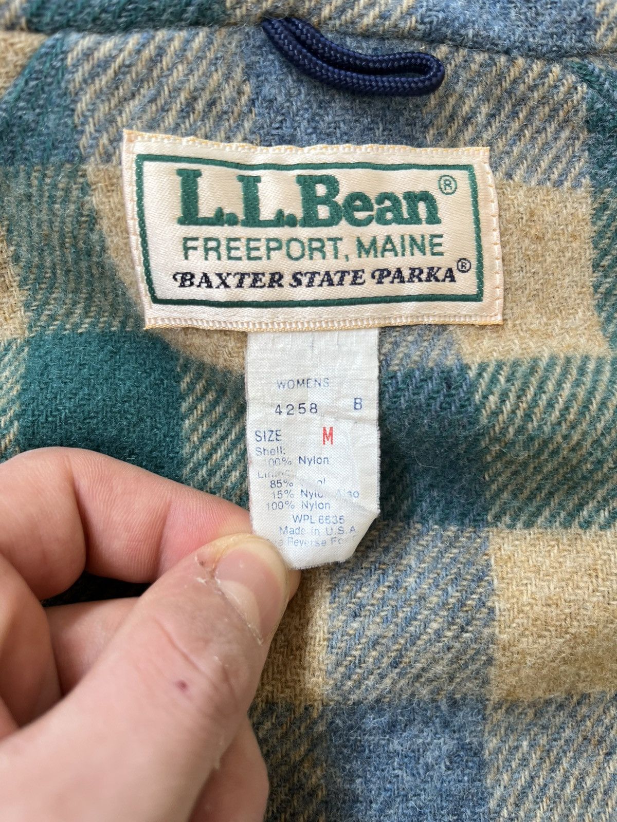 L.L. Bean Vintage 80s L.L. Bean Baxter State Parka Wool Lined Coat Size M / US 6-8 / IT 42-44 - 5 Thumbnail