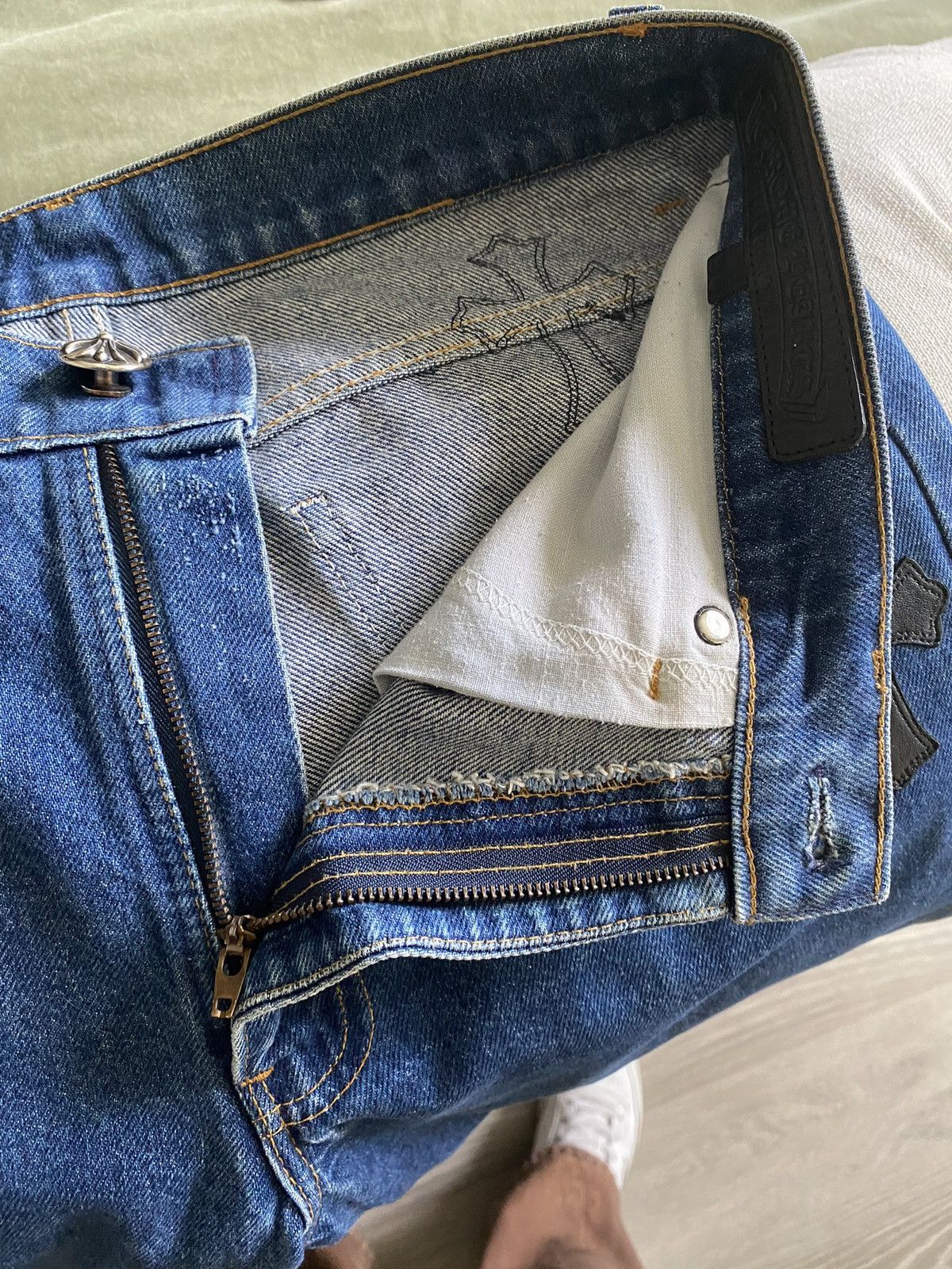 Chrome Hearts Chrome Hearts Levi’s 517 70’s Cross Patch Blue Jeans Size US 30 / EU 46 - 13 Thumbnail