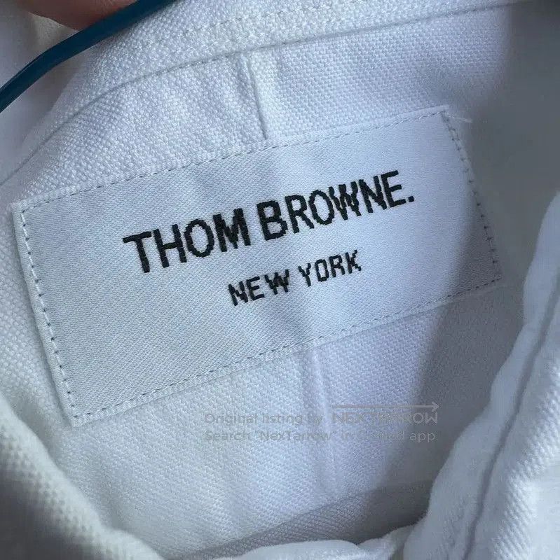 Thom Browne Thom Browne White Cotton Long Sleeve Shirt . Size US S / EU 44-46 / 1 - 4 Thumbnail