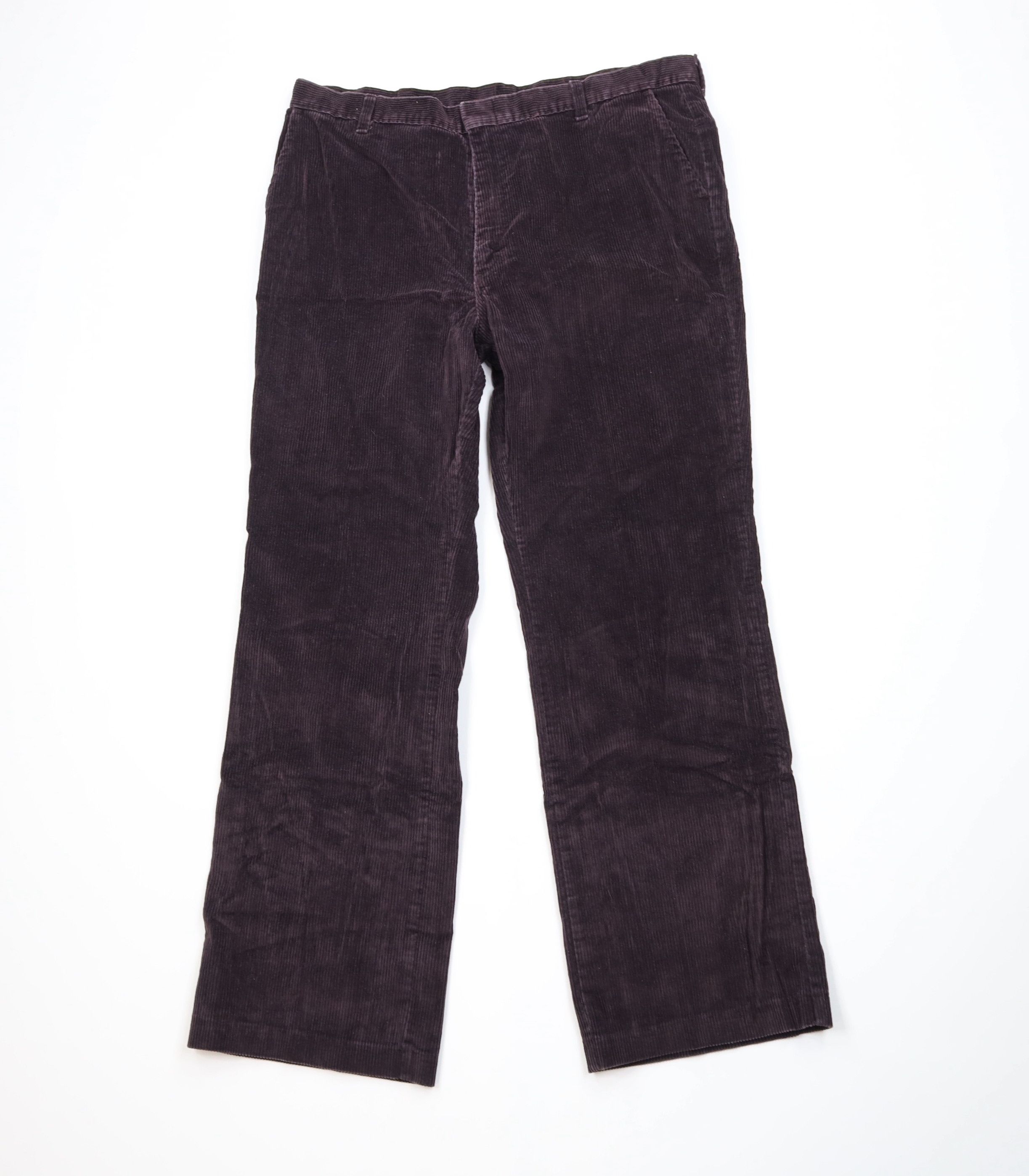 Vintage Vintage 70s Streetwear Corduroy Bell Bottoms Pants Dark USA Size US 38 / EU 54 - 1 Thumbnail