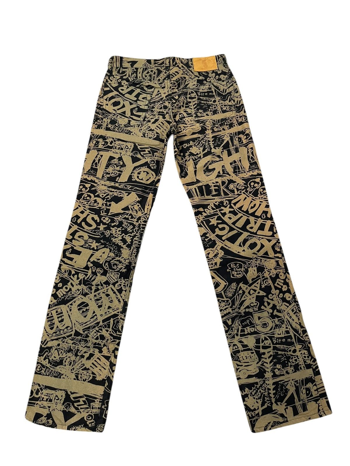 Japanese Brand Slim Jeans World Wide Love Japan Pop Art 4🟦0 Size US 29 - 8 Thumbnail