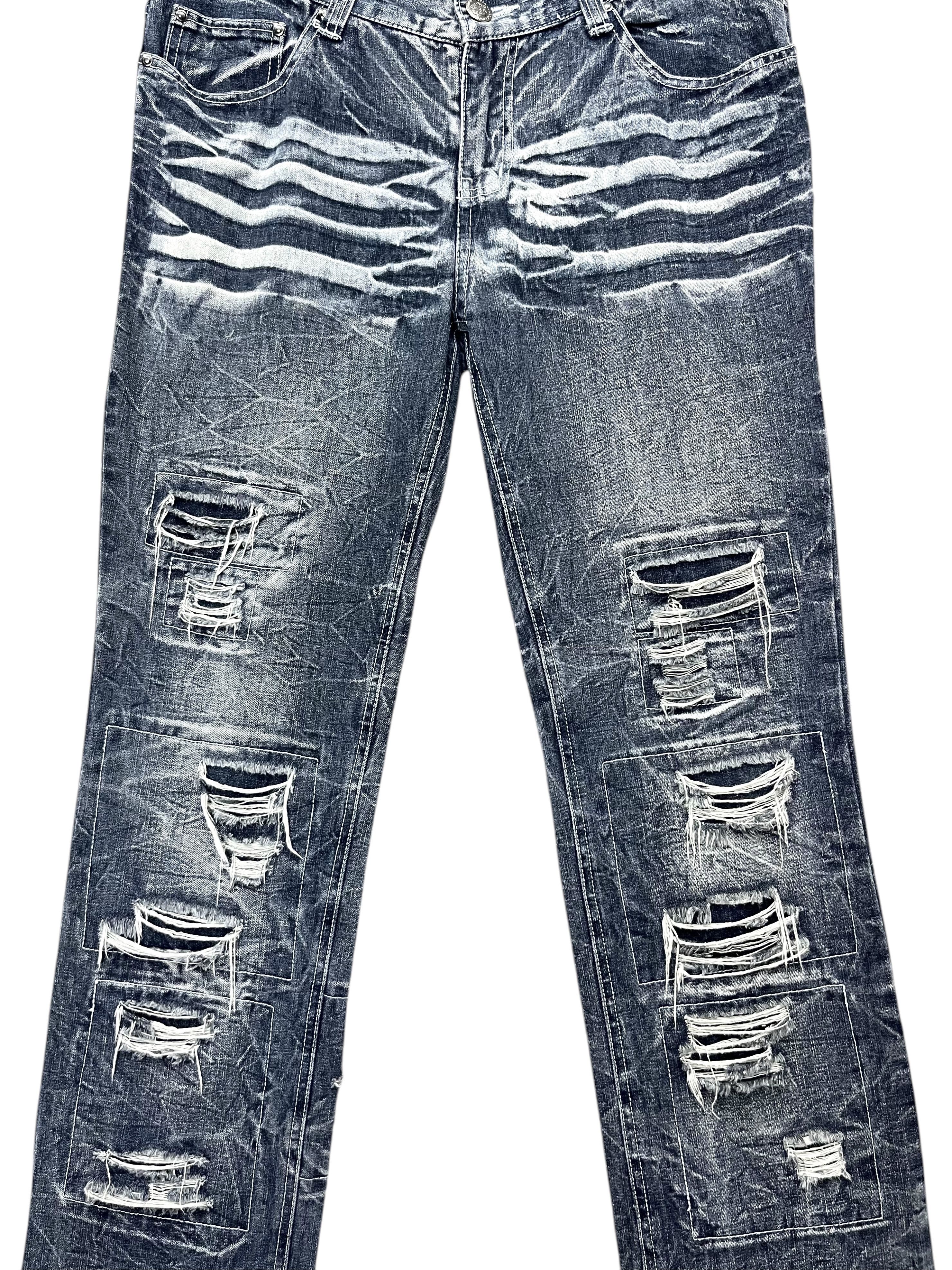 LOWBOX 🤘🏼LOWBOX Ripped Grunge Punk Rock Denim Undercover Style Size US 32 / EU 48 - 3 Thumbnail