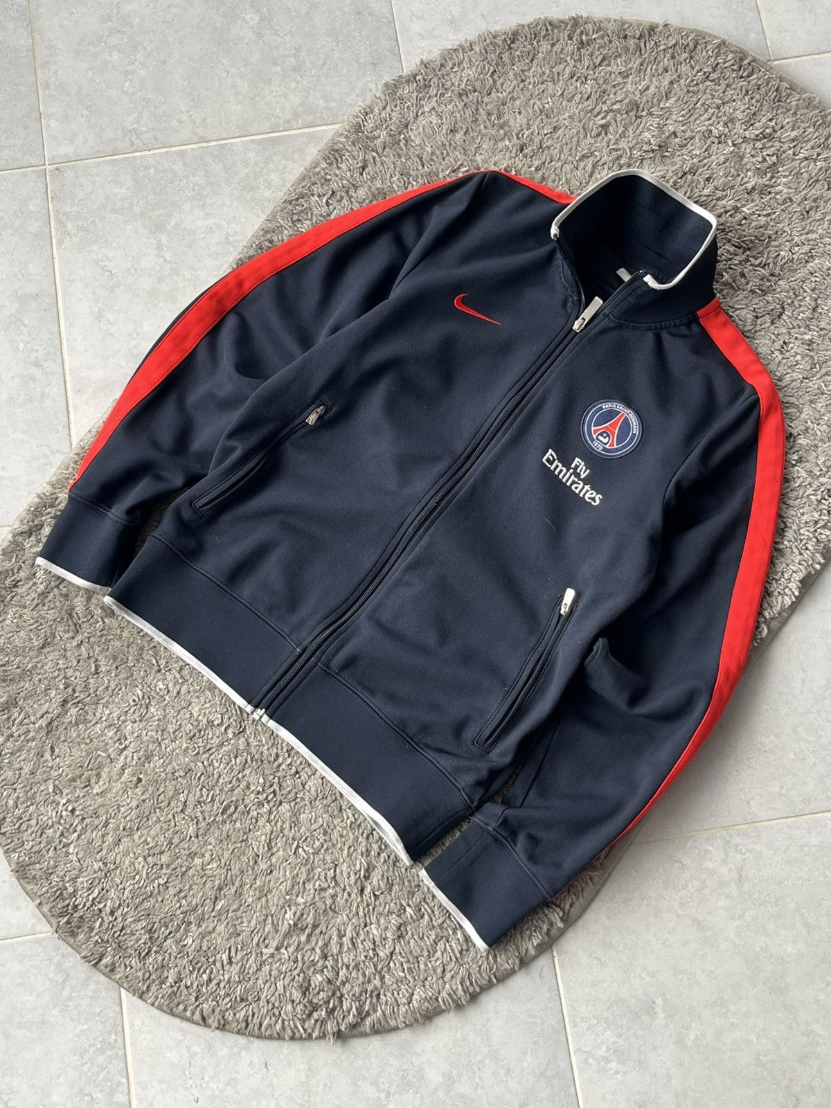 Nike Vintage Nike Zip Soccer Football team PSG Size US S / EU 44-46 / 1 - 2 Thumbnail