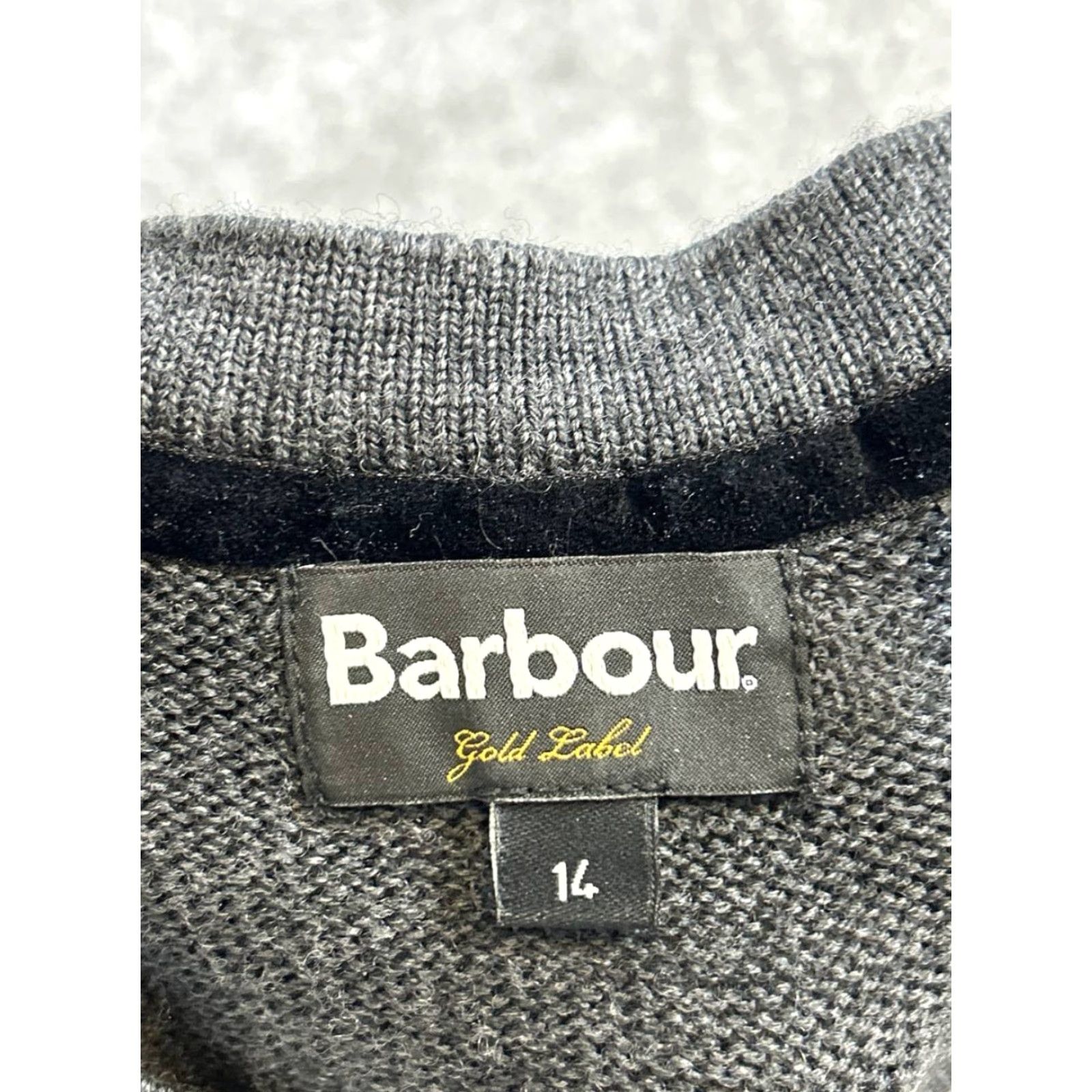 Barbour Barbour Womens Sweater Shirt Crew Neck Long Sleeve Gray Wool Knit Henley 14 Regular Size XL / US 12-14 / IT 48-50 - 3 Thumbnail