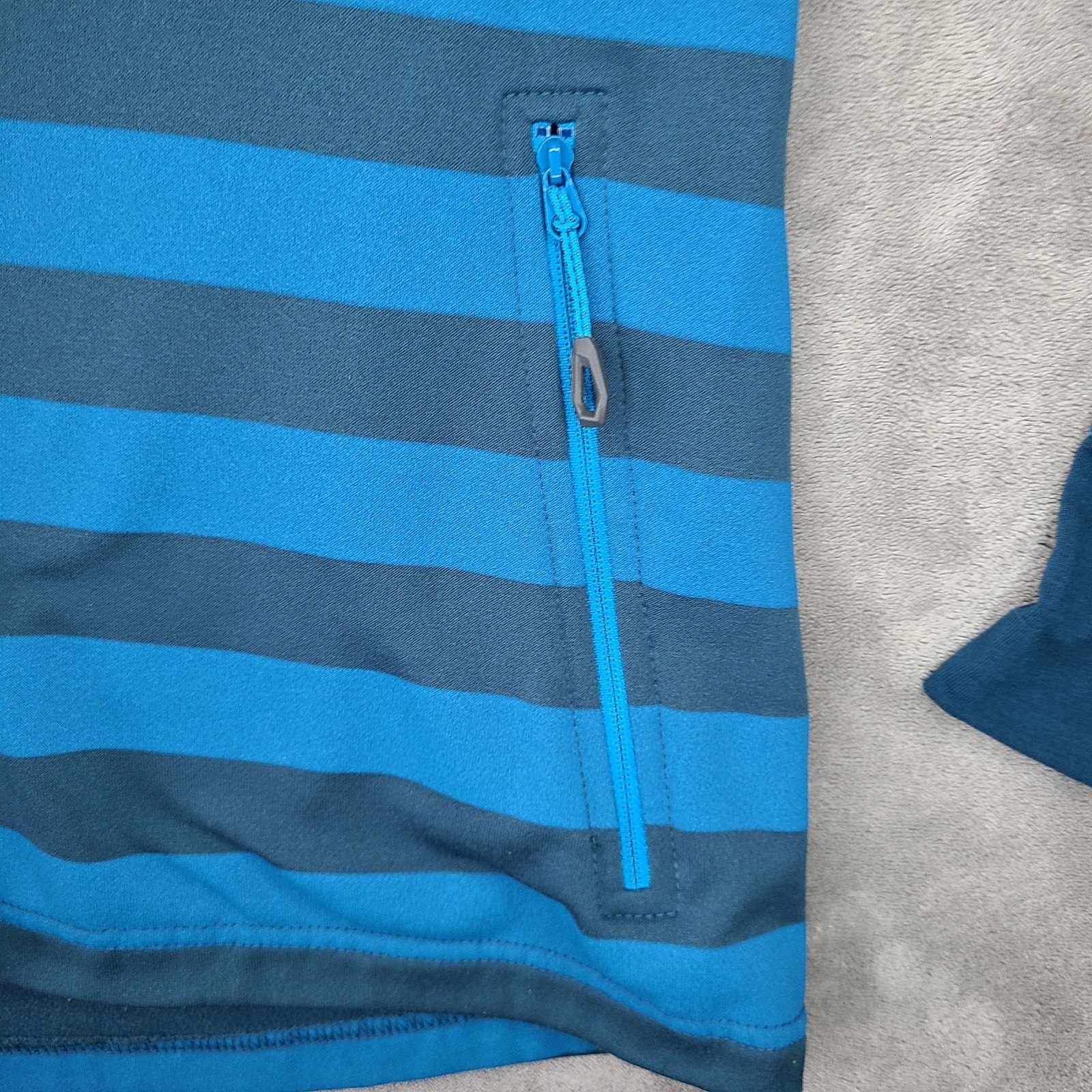 Mammut Mammut Blue & Navy Striped Turtleneck Jacket L, Women's Size L / US 10 / IT 46 - 6 Thumbnail