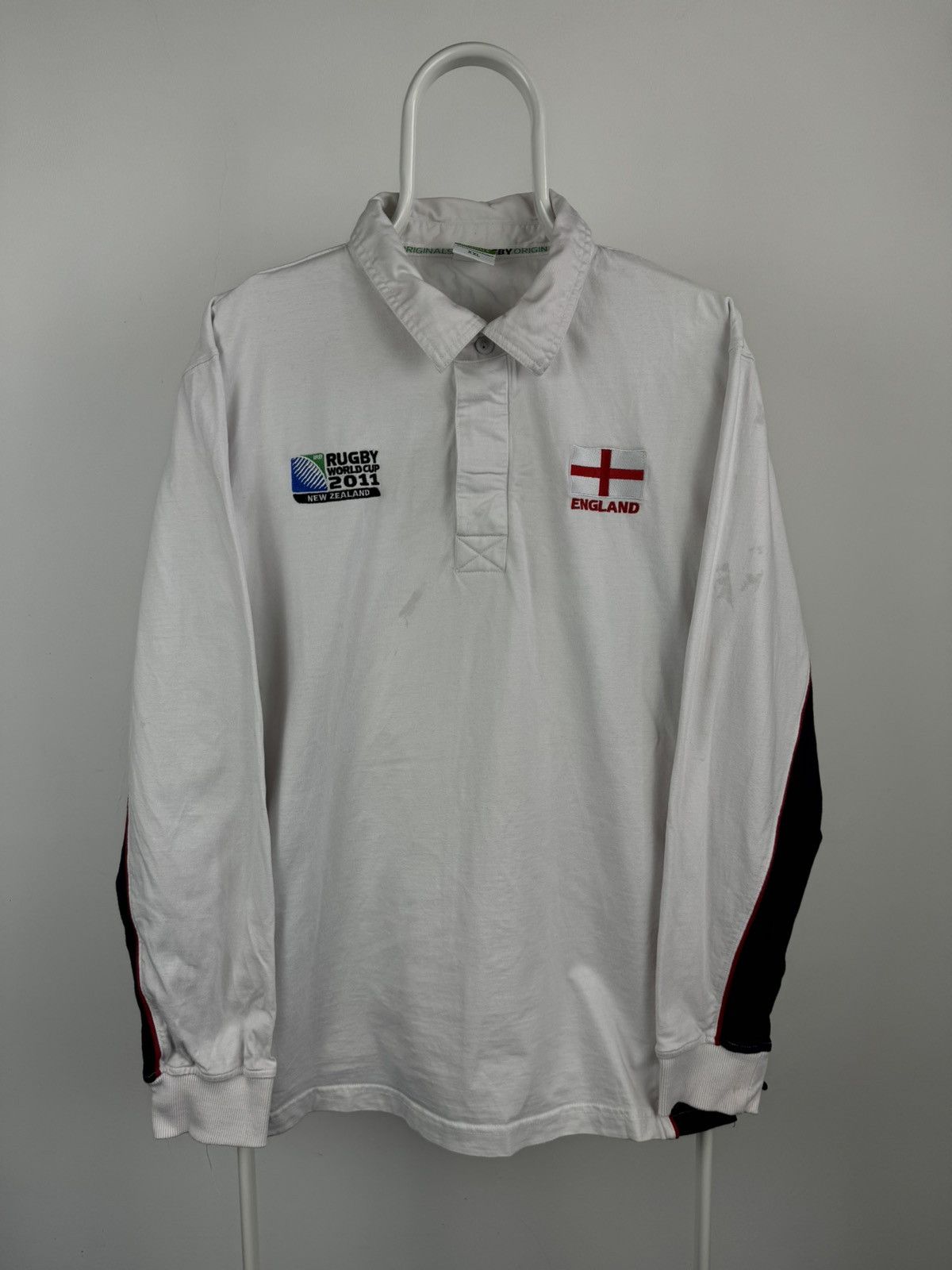 Vintage Rugby World Cup 2011 England Logo Long Sleeve Shirt Size US XXL / EU 58 / 5 - 1 Thumbnail