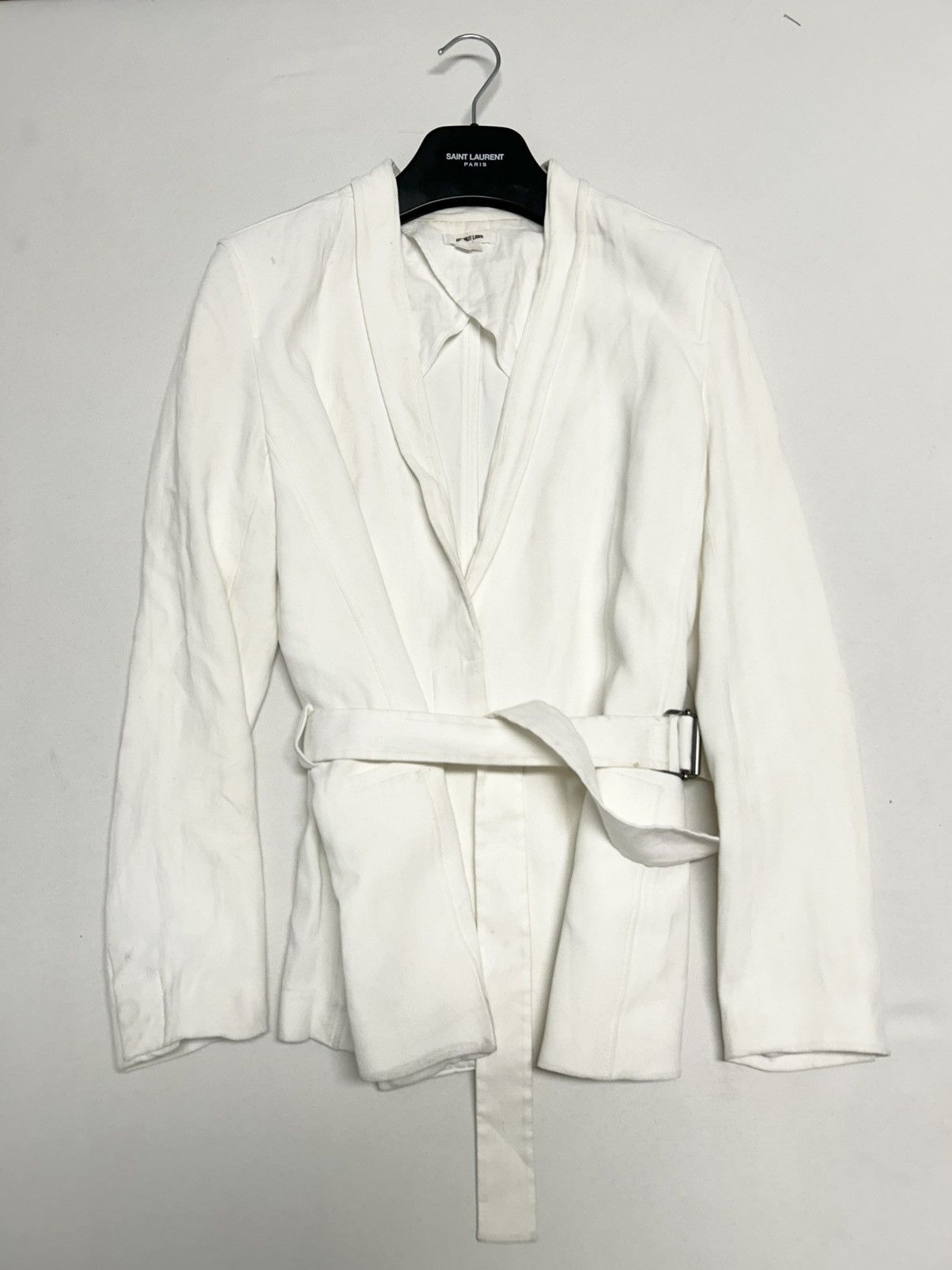 Helmut Lang SS2017 Belted Tailored Jacket Size US S / EU 44-46 / 1 - 4 Thumbnail