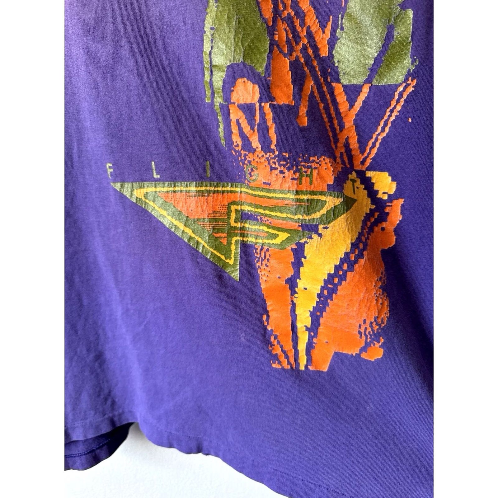 Nike VINTAGE Nike Basketball Graphic T Shirt USA Purple Single Stitch XL 90s Mens Size US XL / EU 56 / 4 - 3 Thumbnail