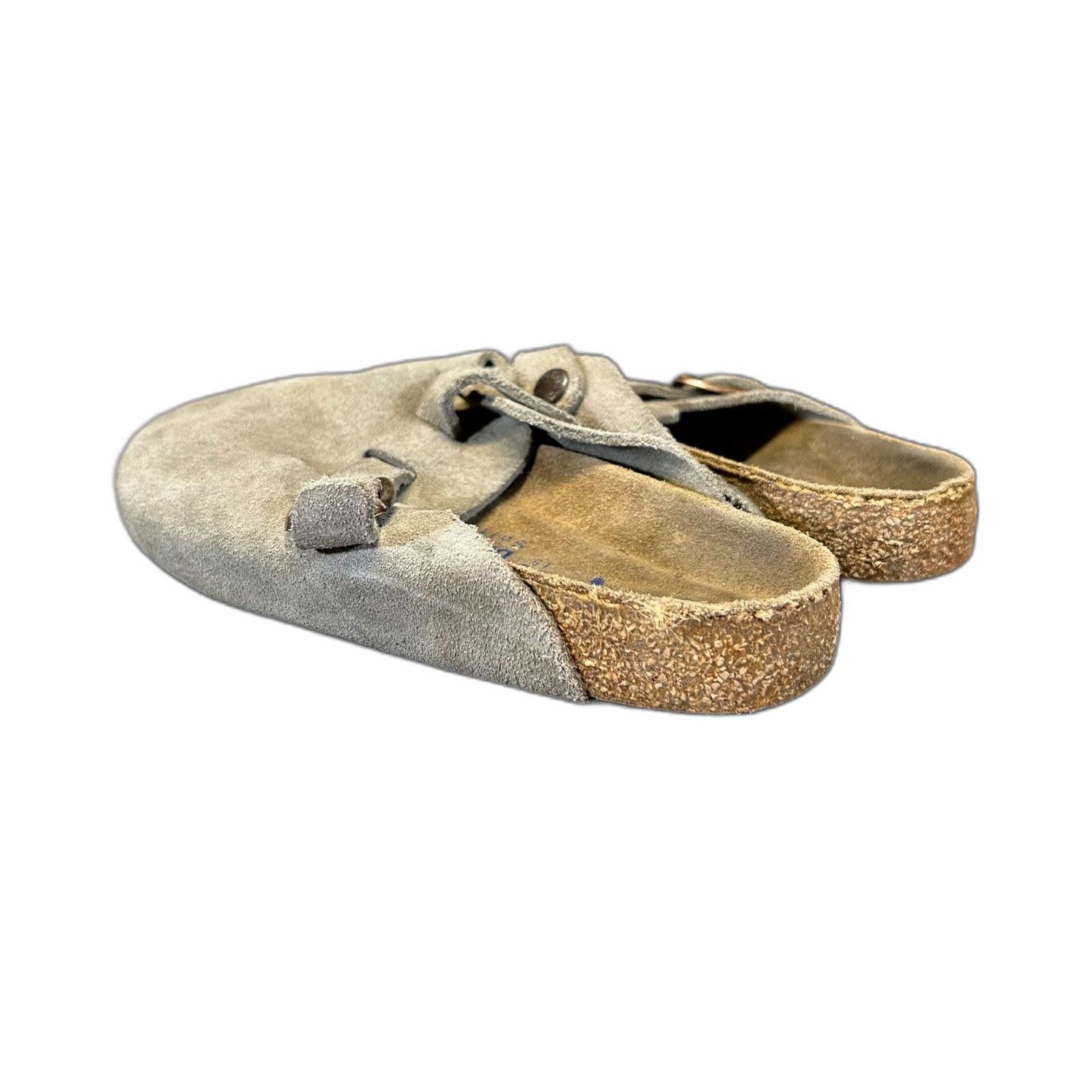 Birkenstock Birkenstock Boston Soft Footbed Suede Taupe Clogs Women's Si Size US 5.5 / EU 38 - 6 Thumbnail