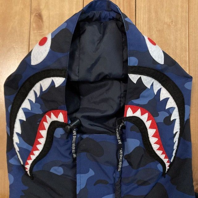 Bape BAPE Shark Hoodie Snowboard Jacket Blue Camo a bathing ape Size US M / EU 48-50 / 2 - 4 Thumbnail