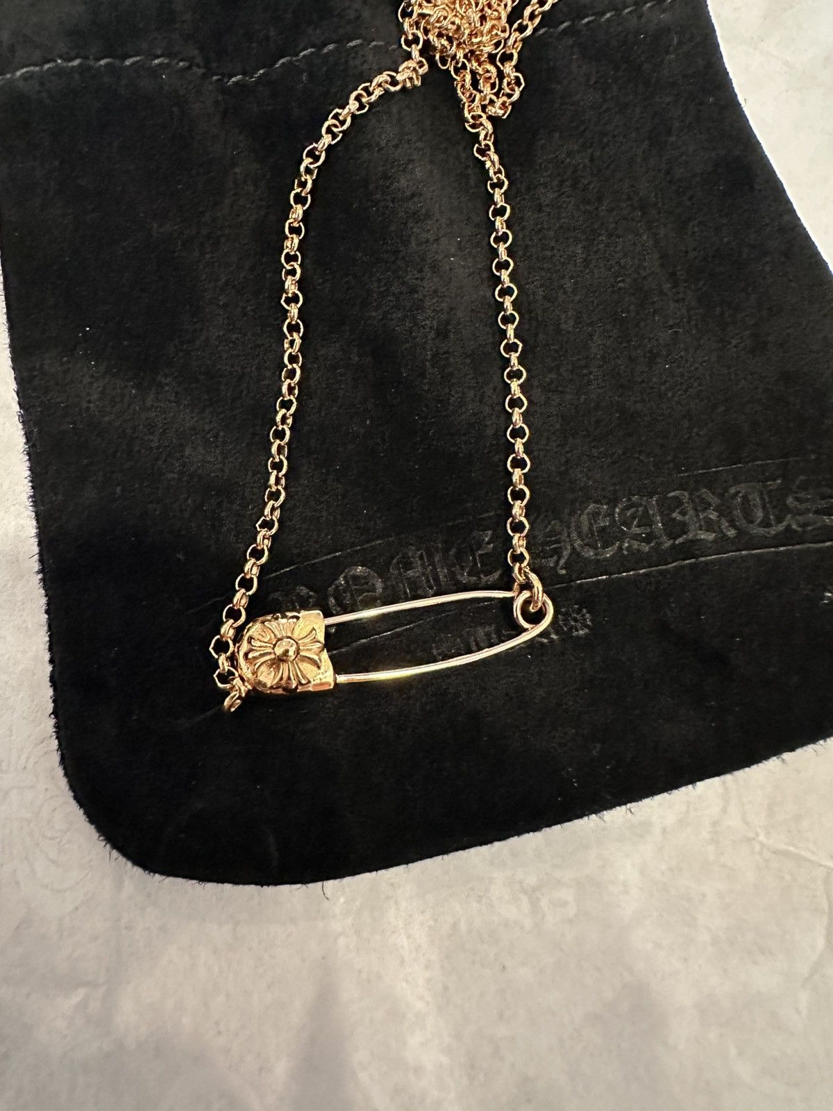 Chrome Hearts Chrome hearts 22K safety pin necklace 16inch Size ONE SIZE - 2 Thumbnail