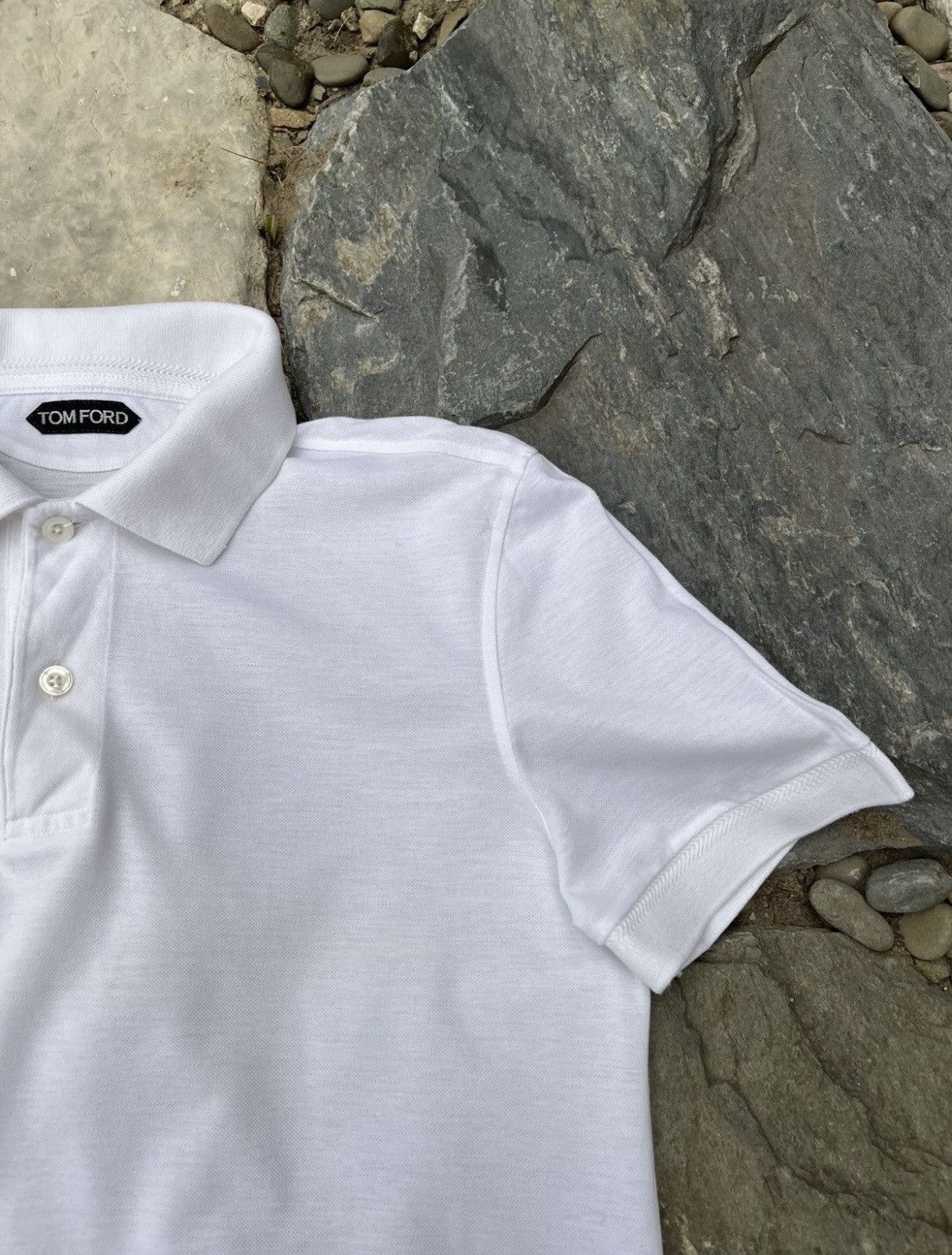 Tom Ford Tom Ford basic classic small logo thin polo t-shirt tee Size US M / EU 48-50 / 2 - 5 Thumbnail