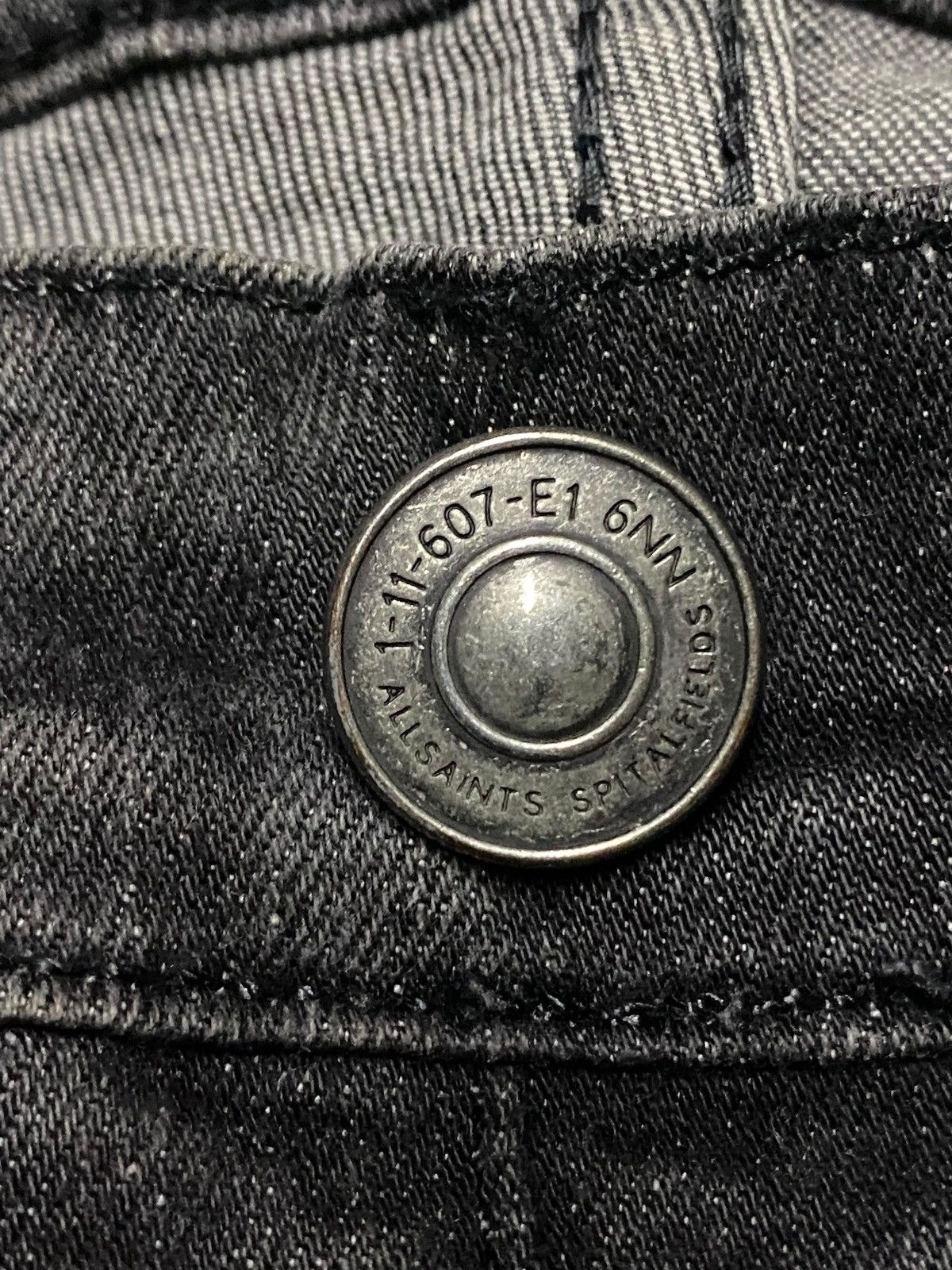 Allsaints Vintage Allsaint Spitalfields Black Denim skinny Jeans Size US 28 / EU 44 - 9 Thumbnail