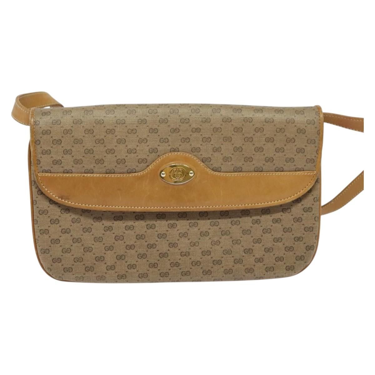 Gucci GUCCI Micro GG Supreme Shoulder Bag Pvc Brown Gold 004 106 Size ONE SIZE - 2 Thumbnail