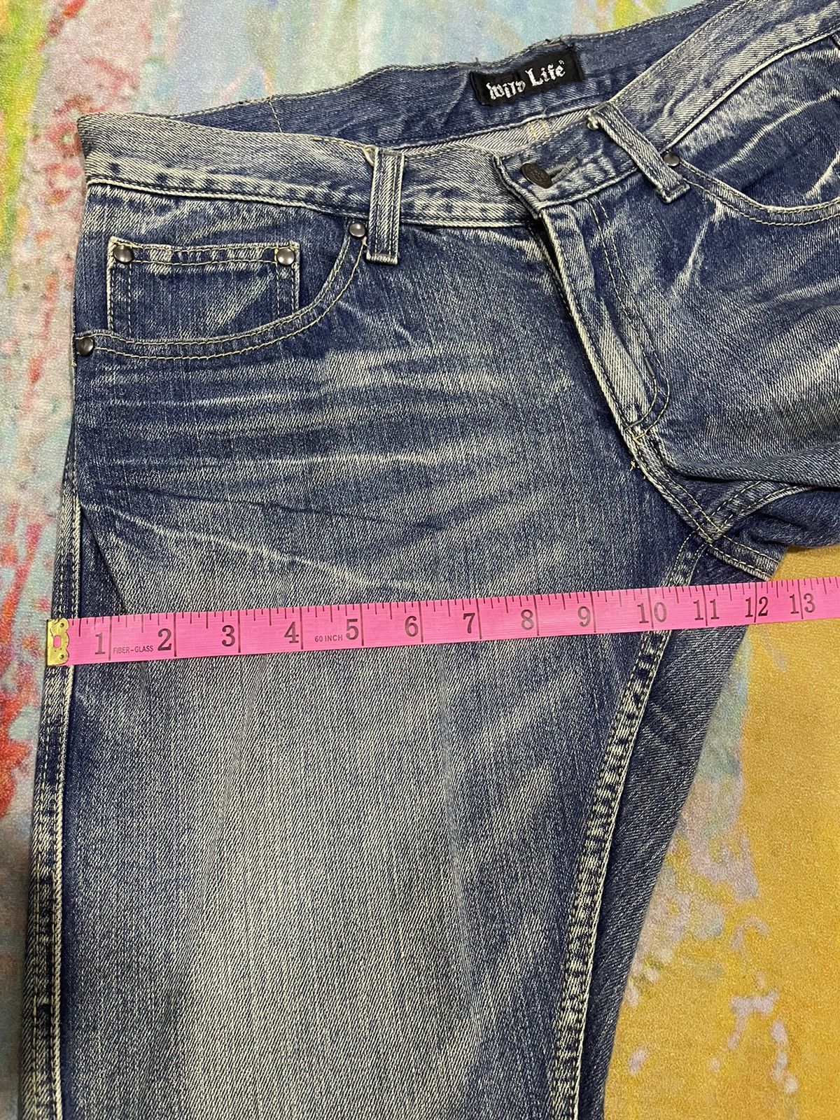 Japanese Brand Vintage Wild Life LGB Style Denim Pants Size US 33 - 11 Thumbnail