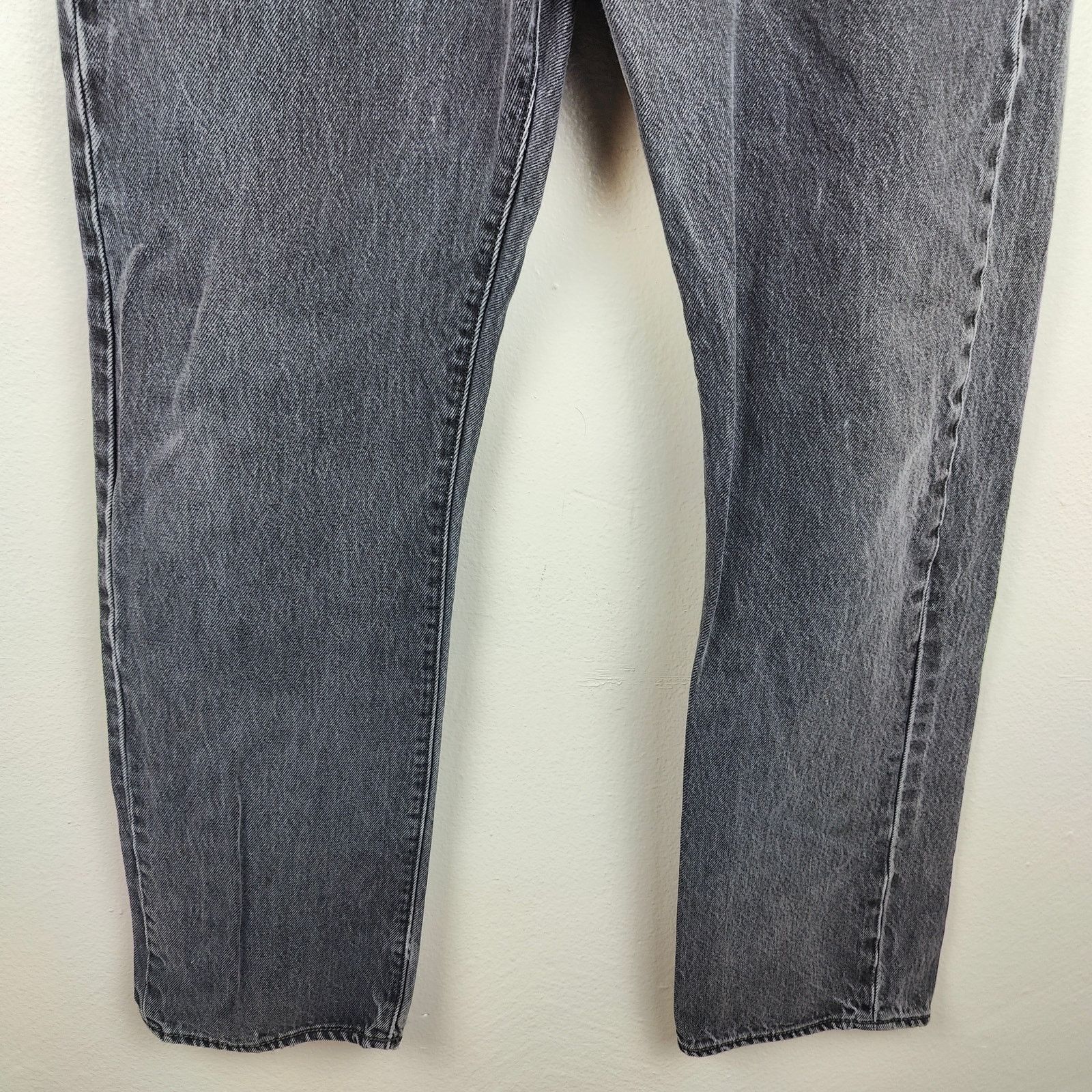 Levi's Levi's 501 Straight Fit Jeans Mens 34x30 Faded Black Wash Size US 34 / EU 50 - 3 Thumbnail