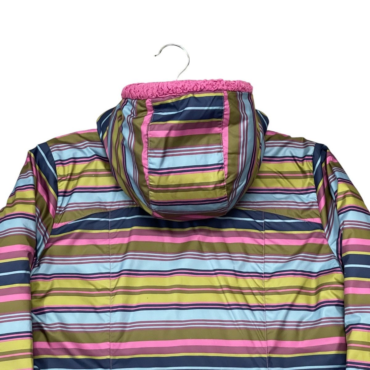 Patagonia Patagonia Reversible Striped Sherpa Fleece Puffer Jacket Size L / US 10 / IT 46 - 10 Thumbnail
