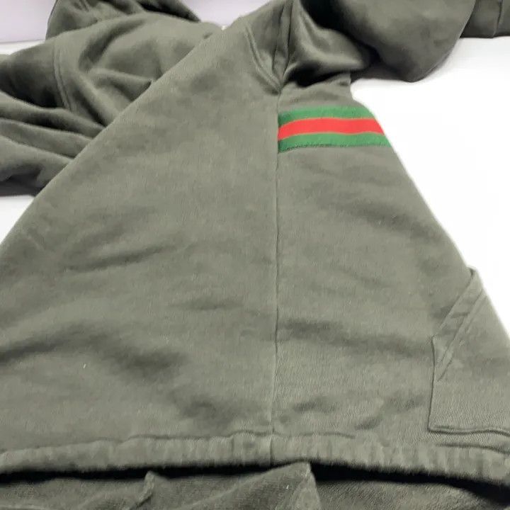 Gucci GUCCI Kids Black Half-Zip Hoodie with Logo-2507 Size US XL / EU 56 / 4 - 9 Thumbnail
