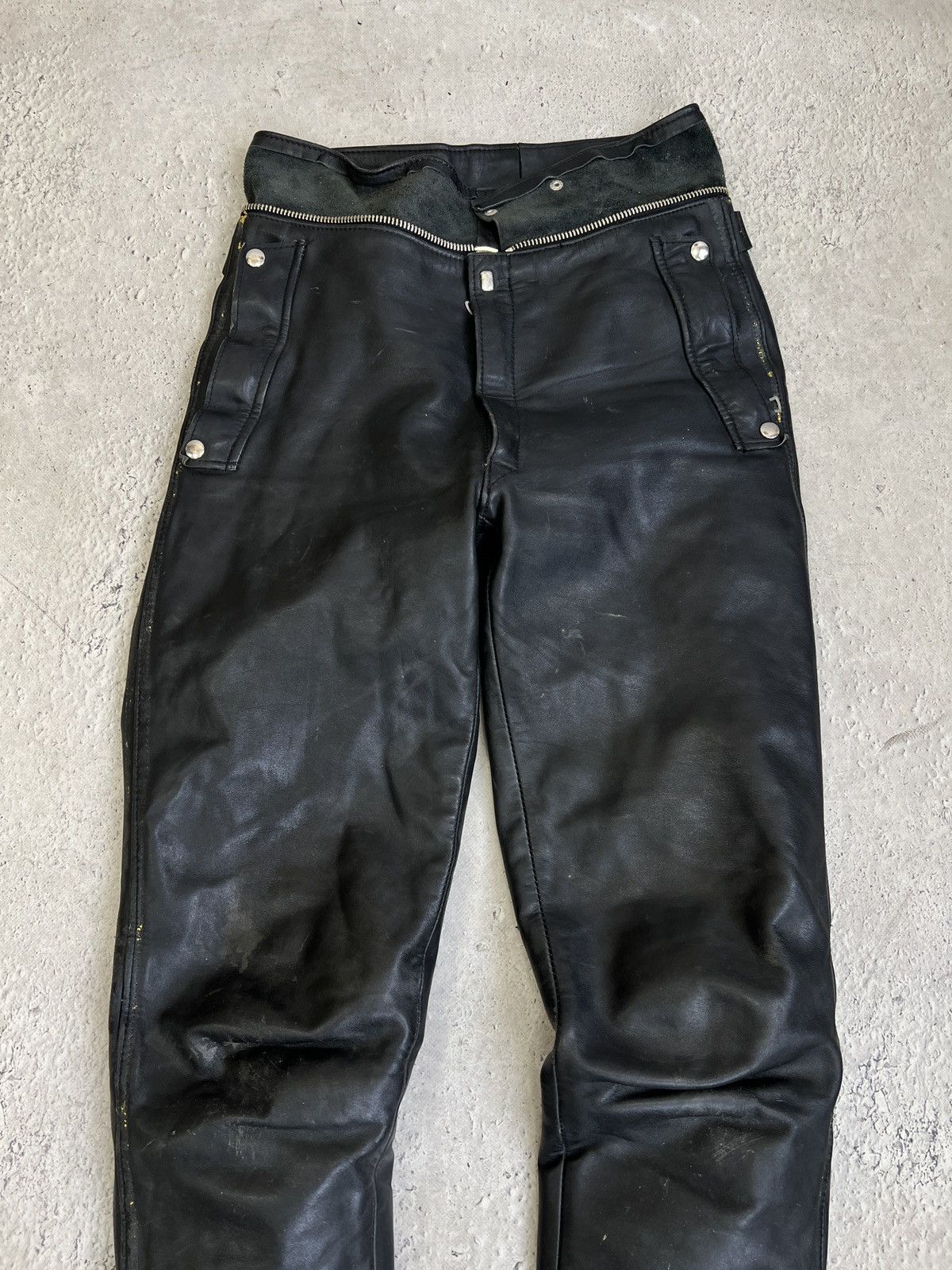 Harley Davidson Vintage zipper moto pants harley davidson style y2k Size US 31 - 2 Thumbnail