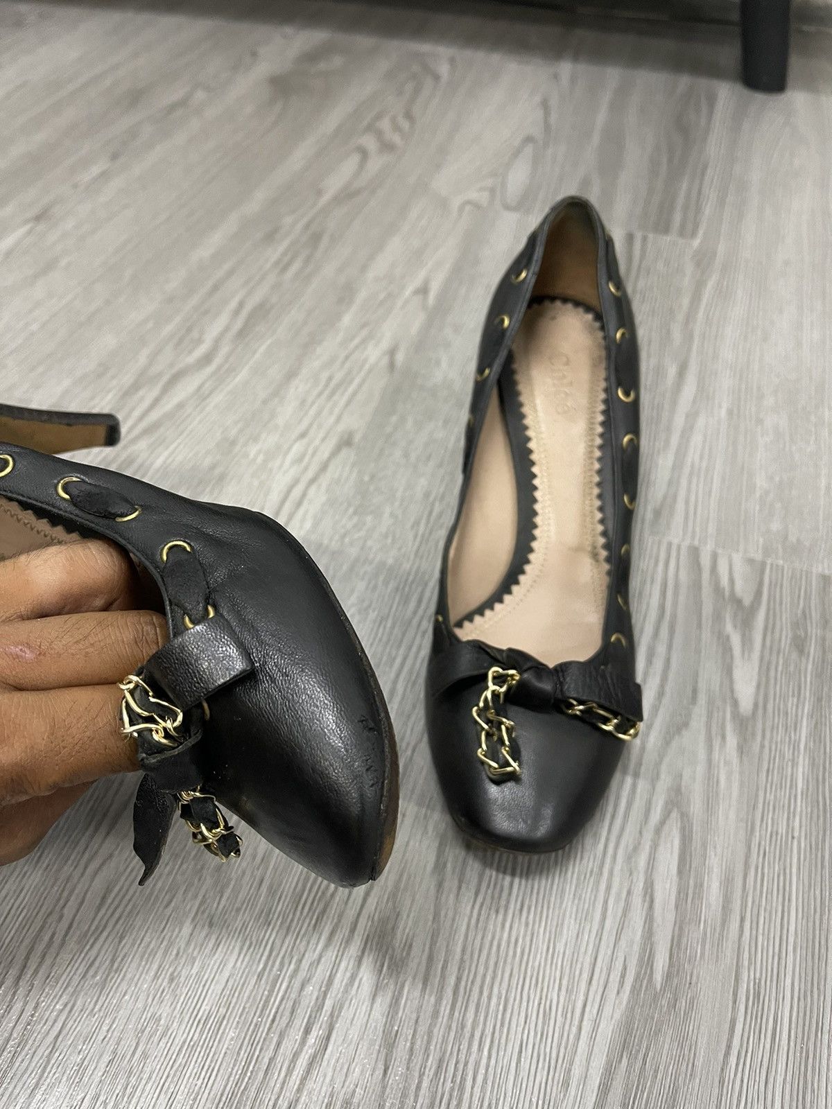 Chloe Black Leather Chloe Heels Size US 8.5 / IT 38.5 - 9 Thumbnail
