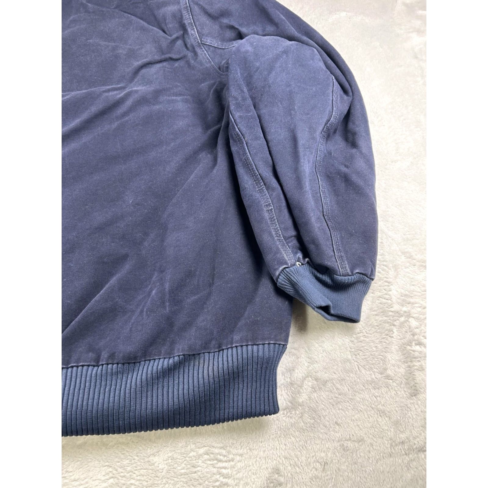 Carhartt VINTAGE Carhartt Jacket Mens 4XL Navy Quilted Duck Hooded Workwear J130MDT Size US XXL / EU 58 / 5 - 8 Thumbnail
